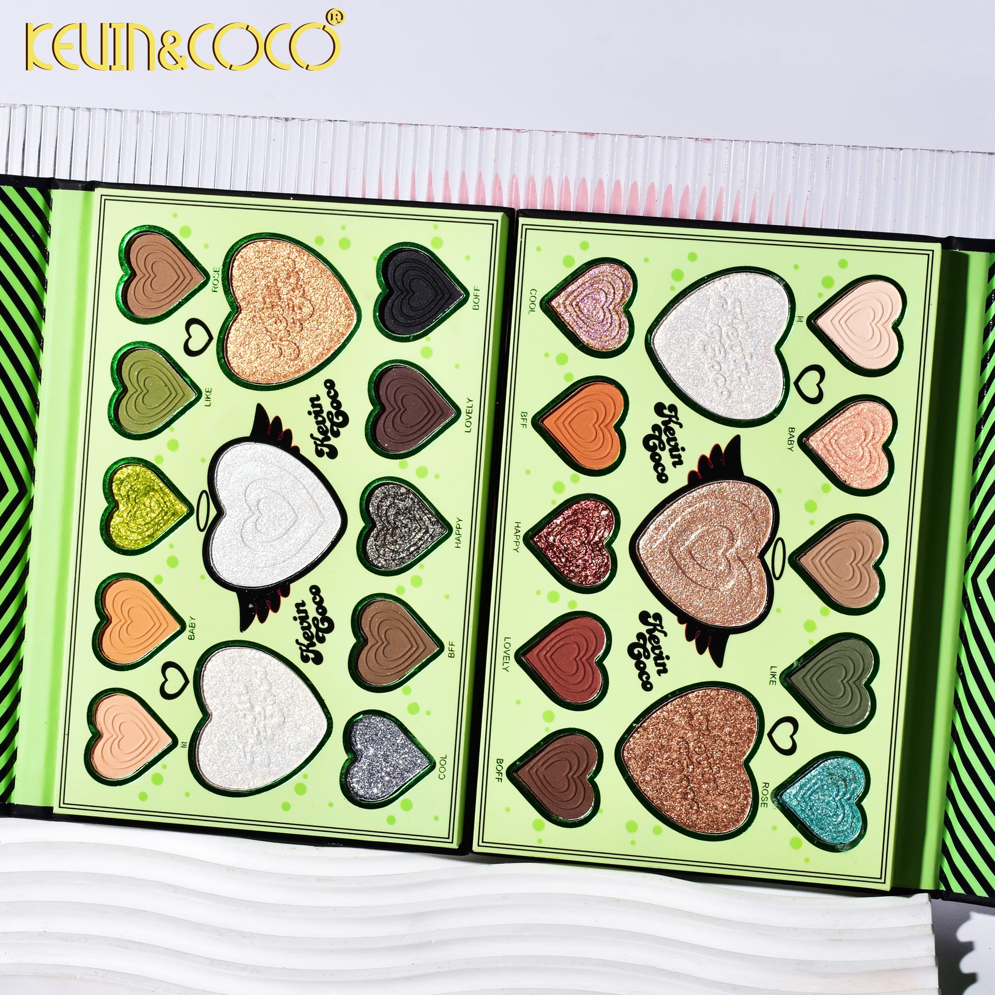 メディアスジャパンG.cos スキンコンプレックスセット 13-Color Sparkle Night Eyeshadow Palette display set - 8 pcs