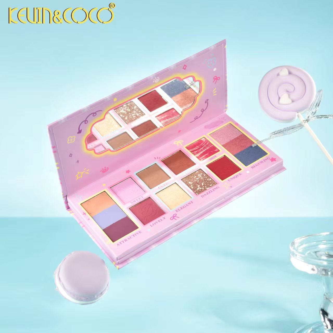 DreamWeaver Express 26-Color Eyeshadow Palette Display - 6PCS