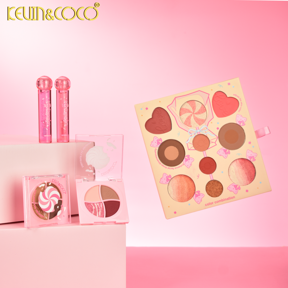 Sweet Bubble All-in-One Lip & Cheek Set-6 PCS (KC1186) | KEVIN&COCO