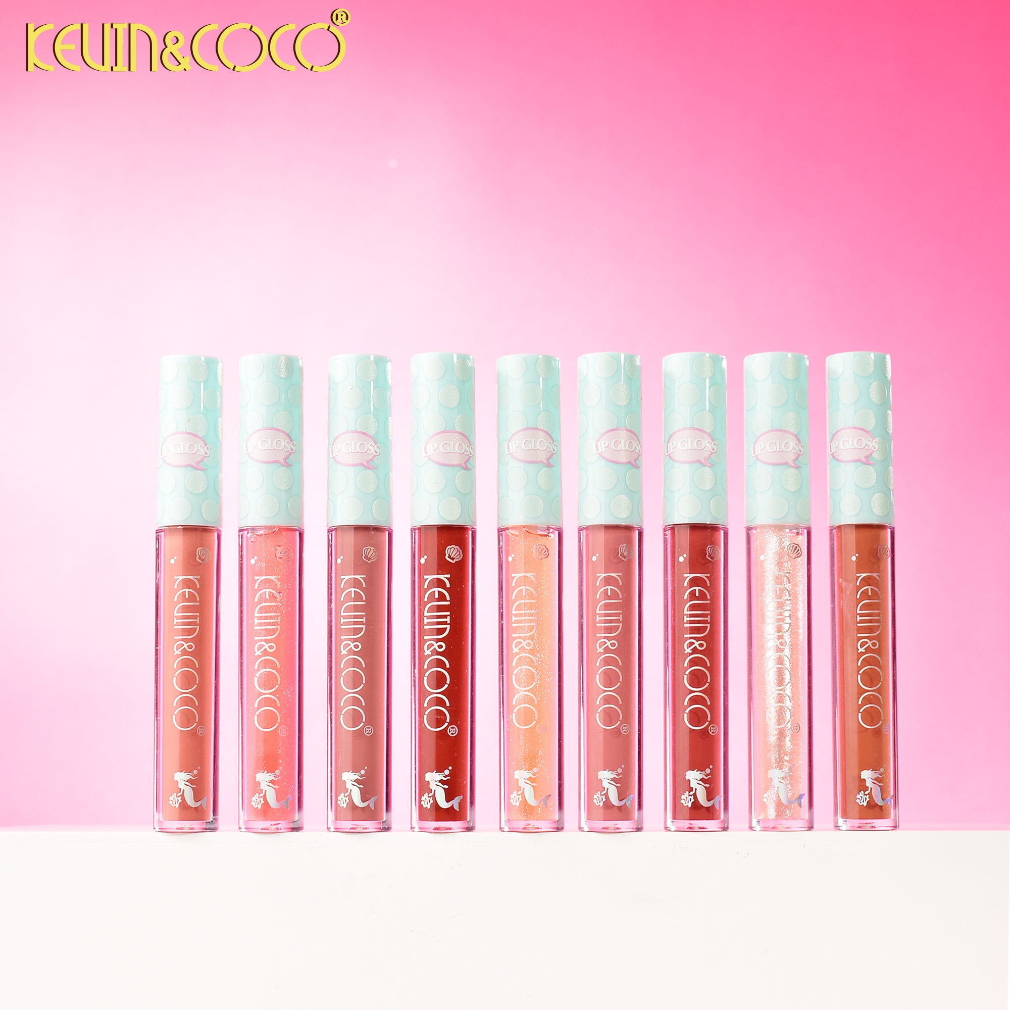 Mermaid 3 Colors Lip Gloss DISPLAY SET - 12 PCS (KC248841