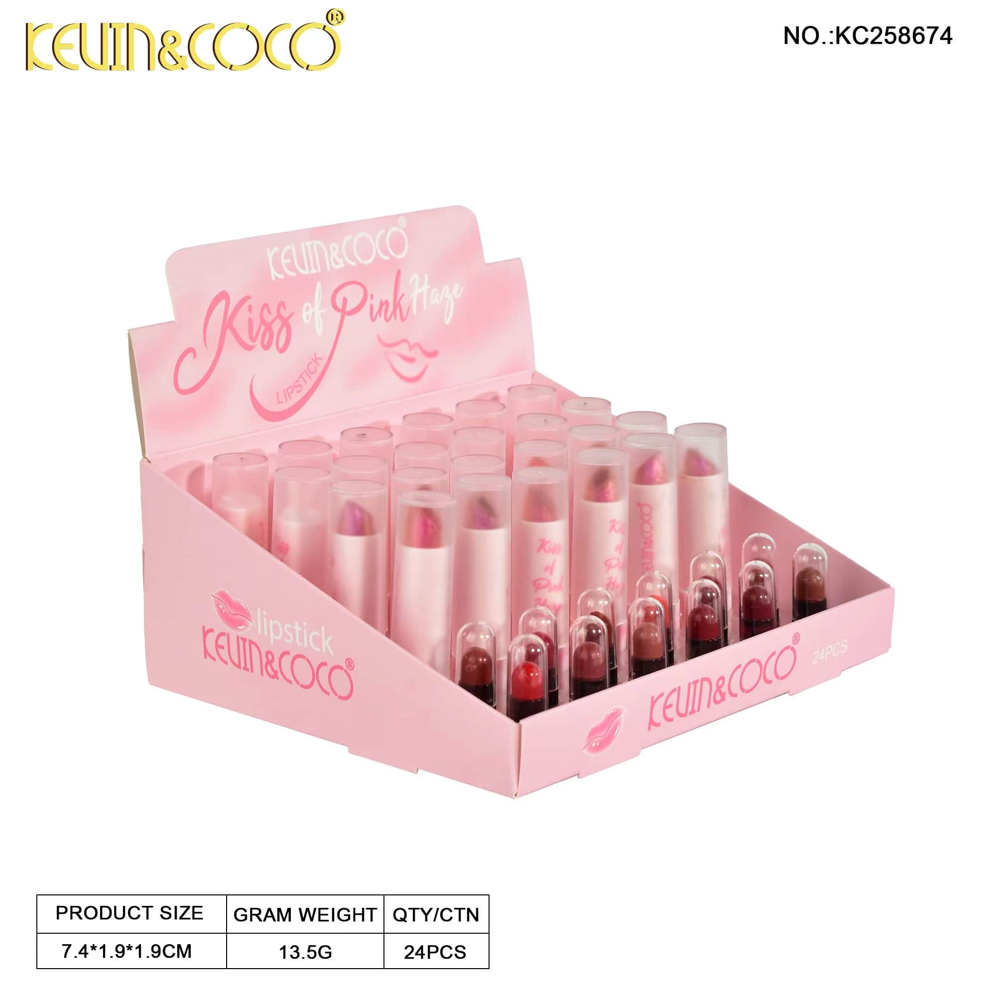 Crème Verse · Glass Heart Lip Lacquer dispaly set - 24 pcs
