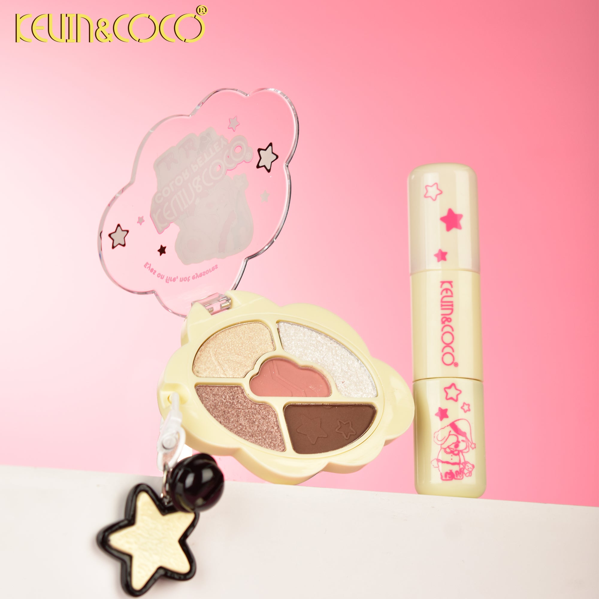 Star Charm Duo: Eyeshadow & Lip Gloss Set-12 PCS (KC1223) | KEVIN&COCO