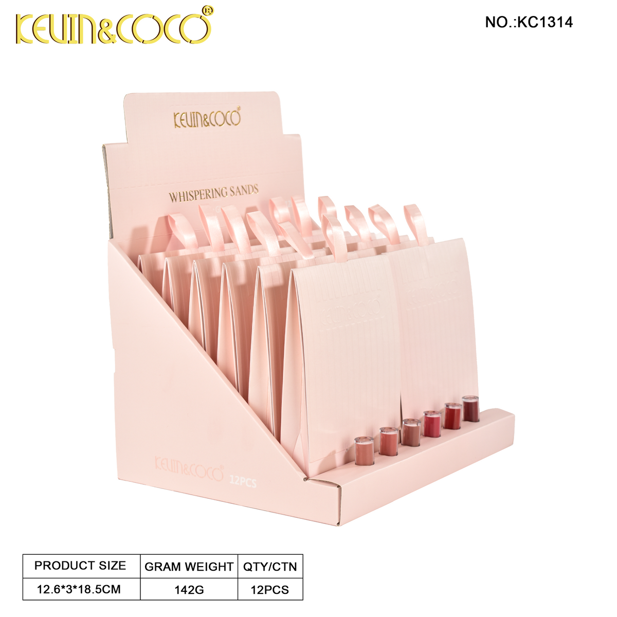 Shades of the Desert: 6-Piece Lip Gloss Collection-12 Sets (KC1314
