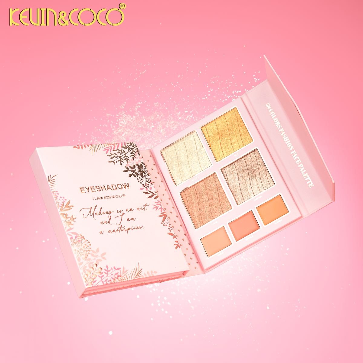 毛戈平 MAOGEPING アイシャドウ 　BLOSSOM GAZE Blossom & Gaze 58-Color Eyeshadow Palette Book-6PCS(KC1400