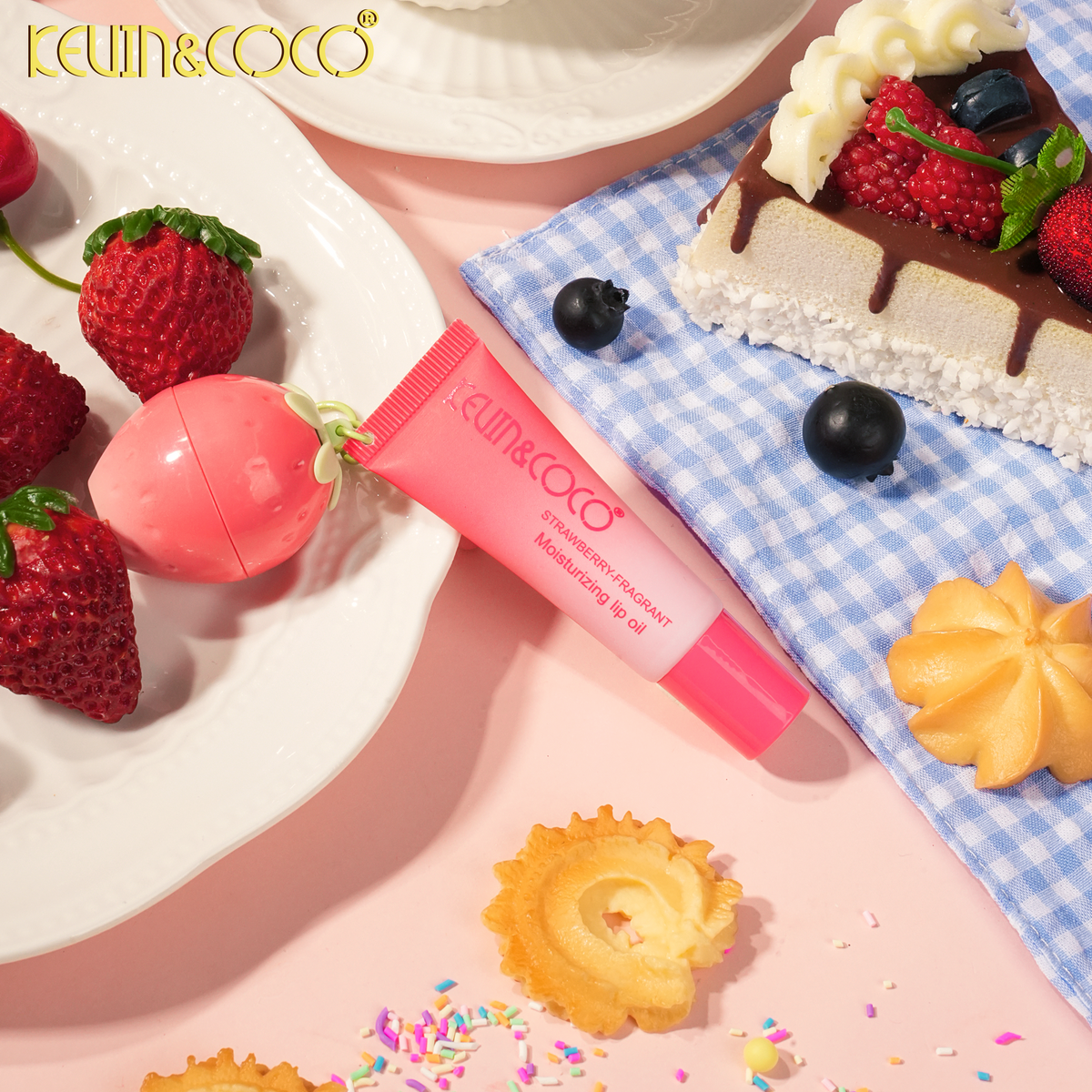 Strawberry Mood-Changing Lip Gloss & Lip Oil-12PCS(KC1370