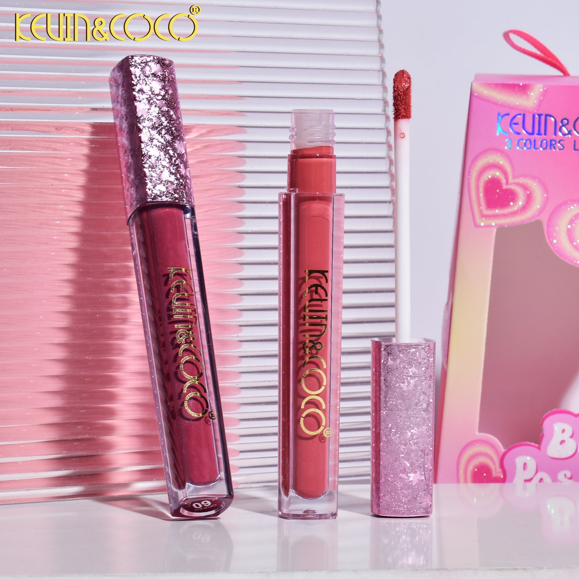 3-Color Good Vibes Matte Lip Gloss Set (KC240425)