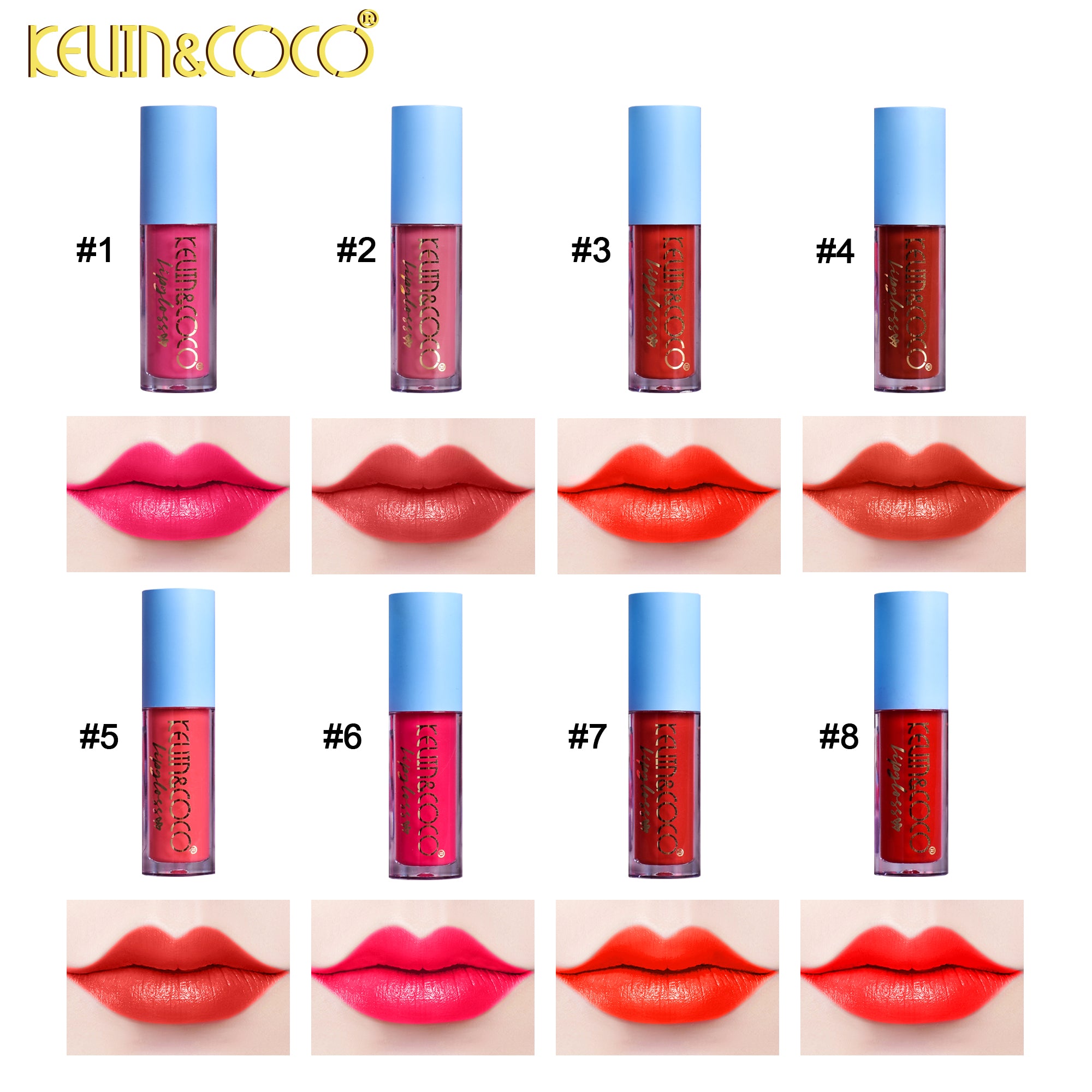 4-Color Born To Be Happy Lip Gloss Set (KC243808)