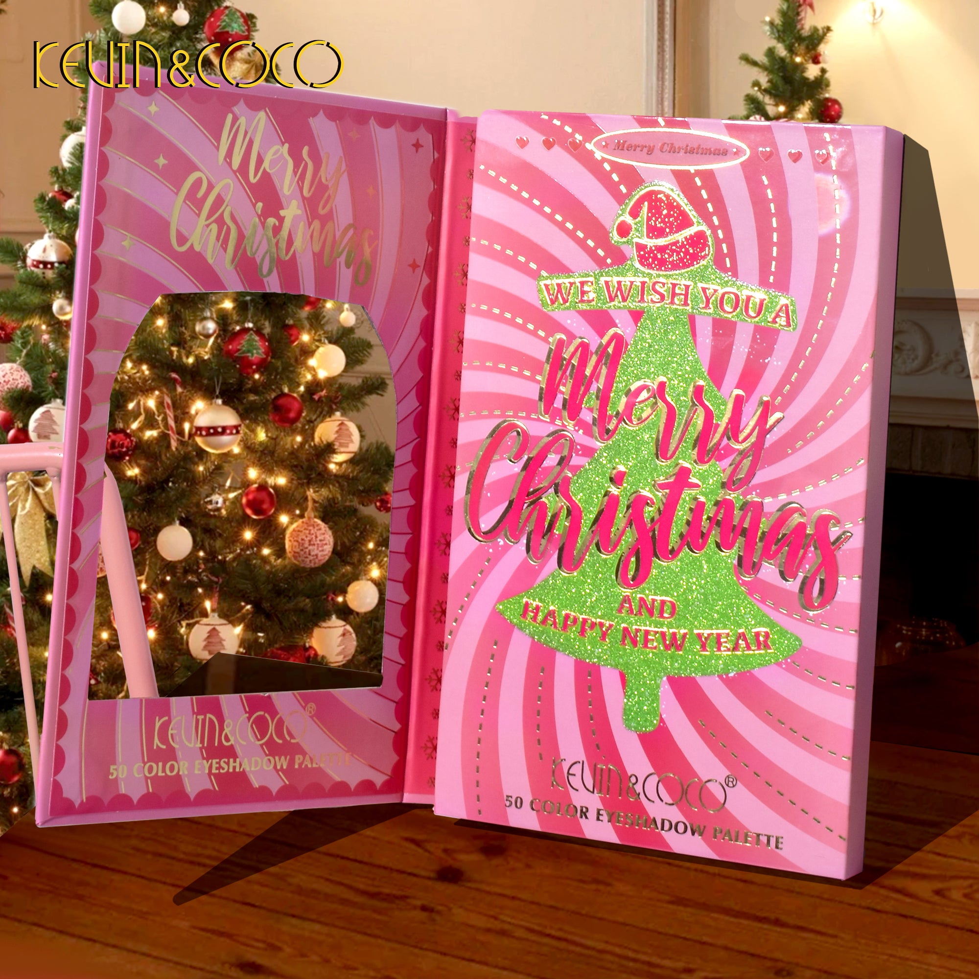 【Christmas Edition】50-Color Christmas Tree Makeup Palette (KC231569)