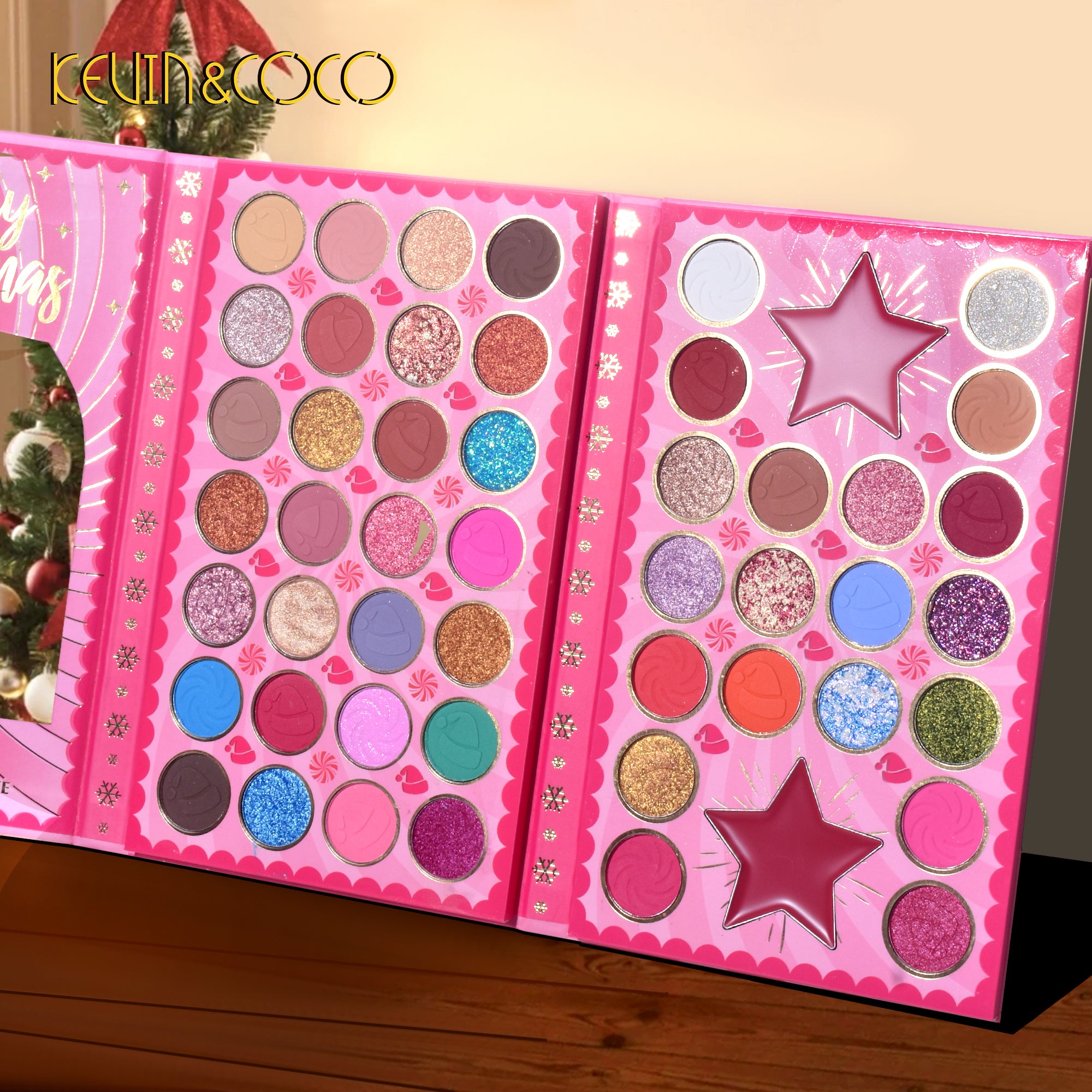 【Christmas Edition】50-Color Christmas Tree Makeup Palette (KC231569)