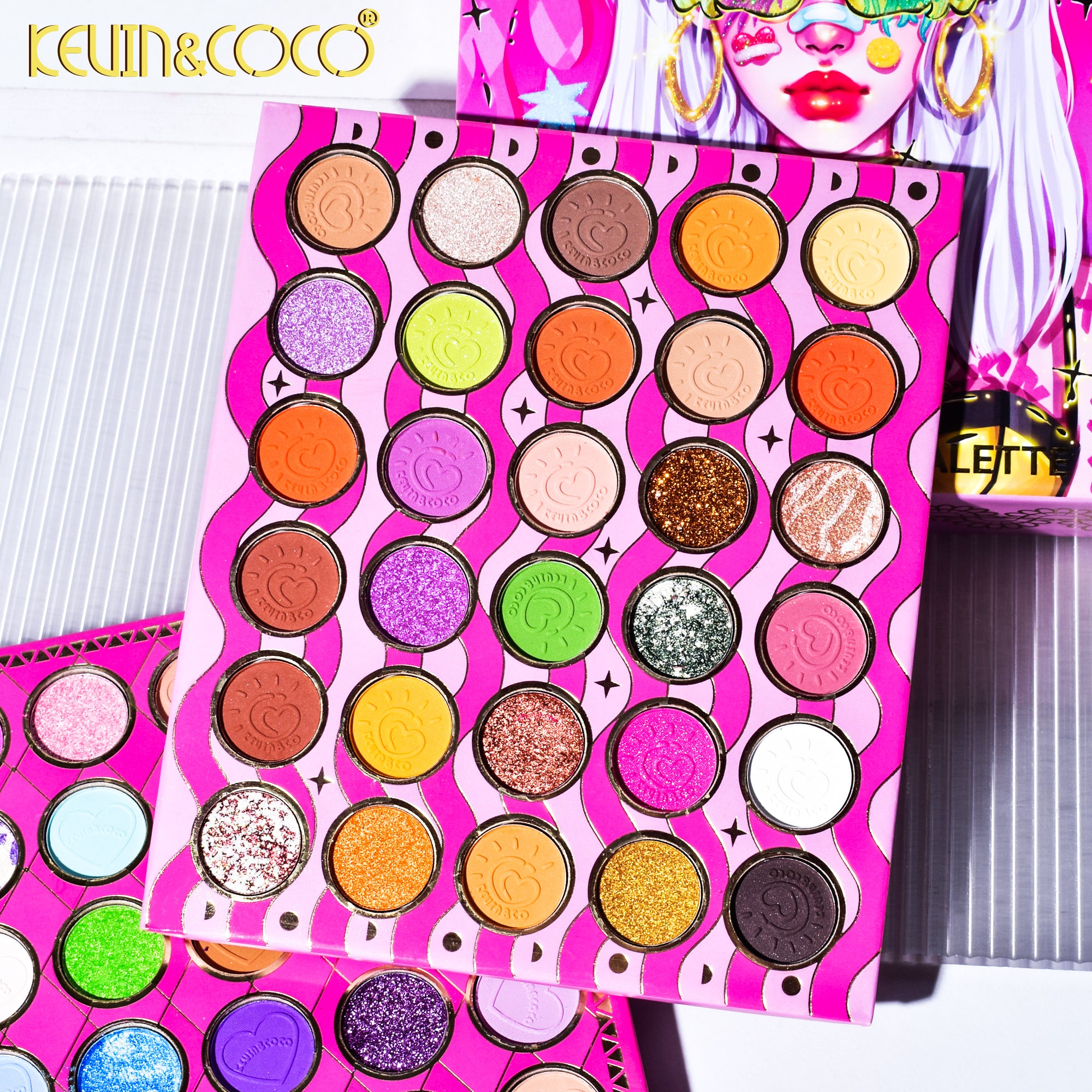 Paleta de sombras de ojos de 102 colores Tatoo Icons (KC233150)