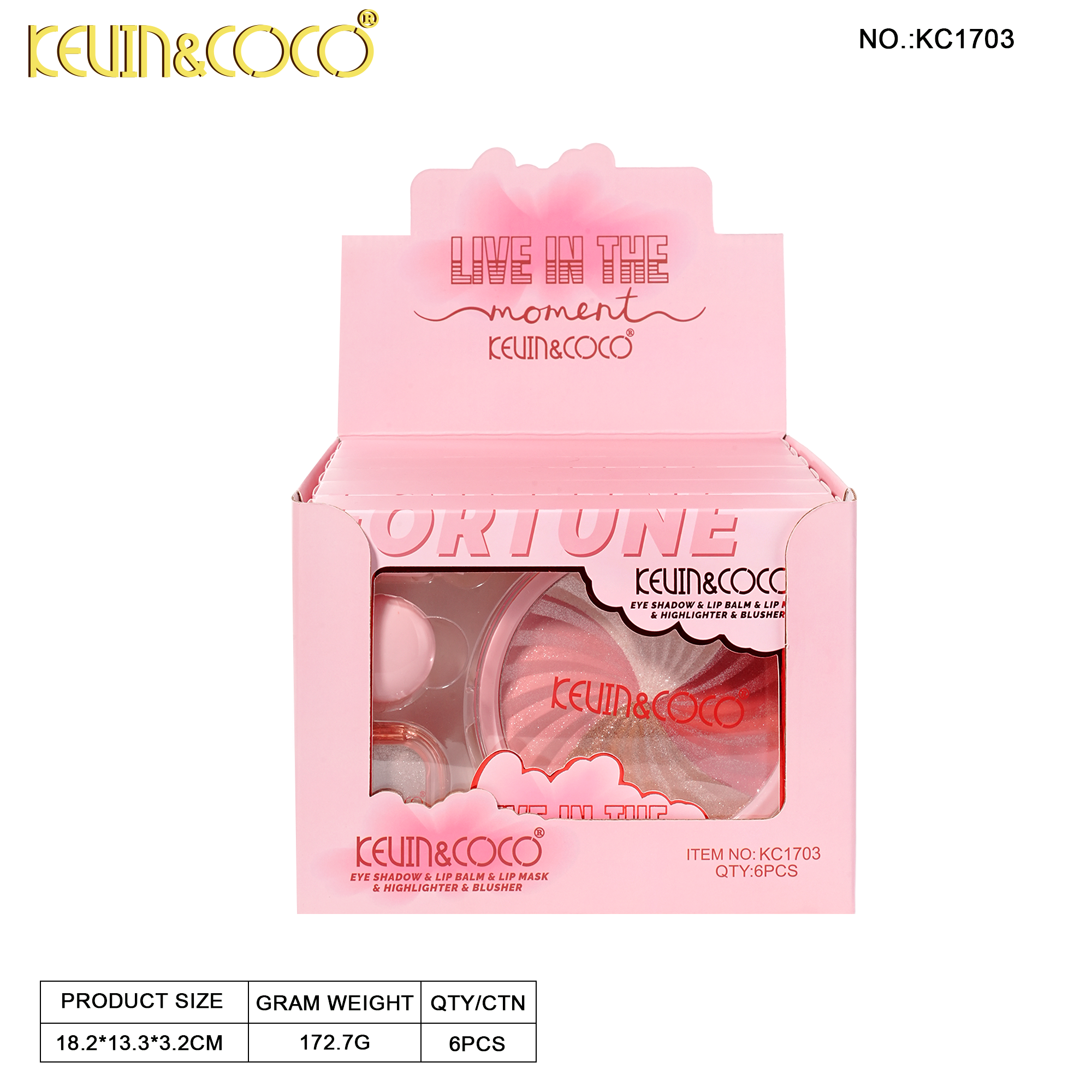 Hazel Honey Love Set-6PCS(KC1703)