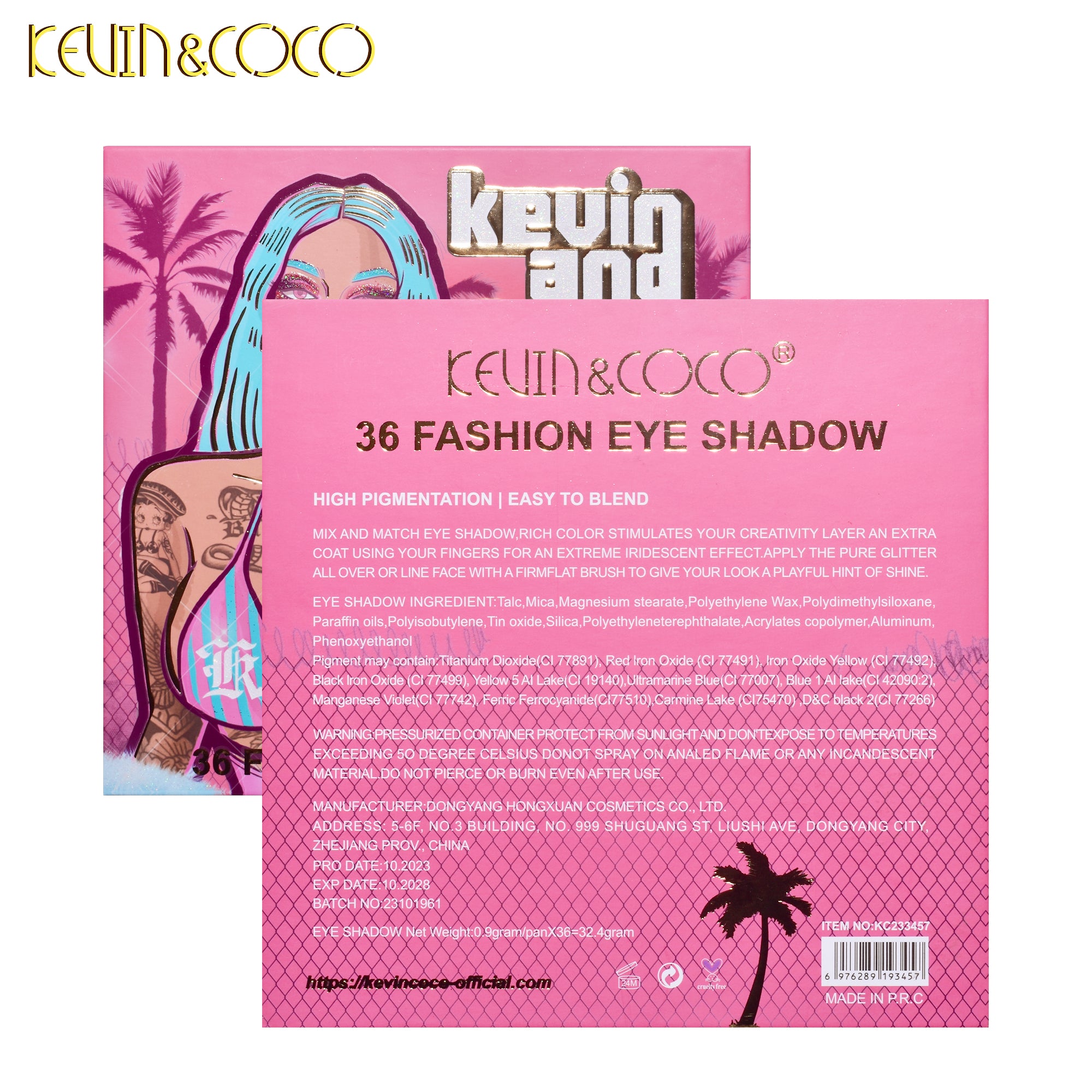 36-Color Beach Babe Eyeshadow Palette (KC233457)