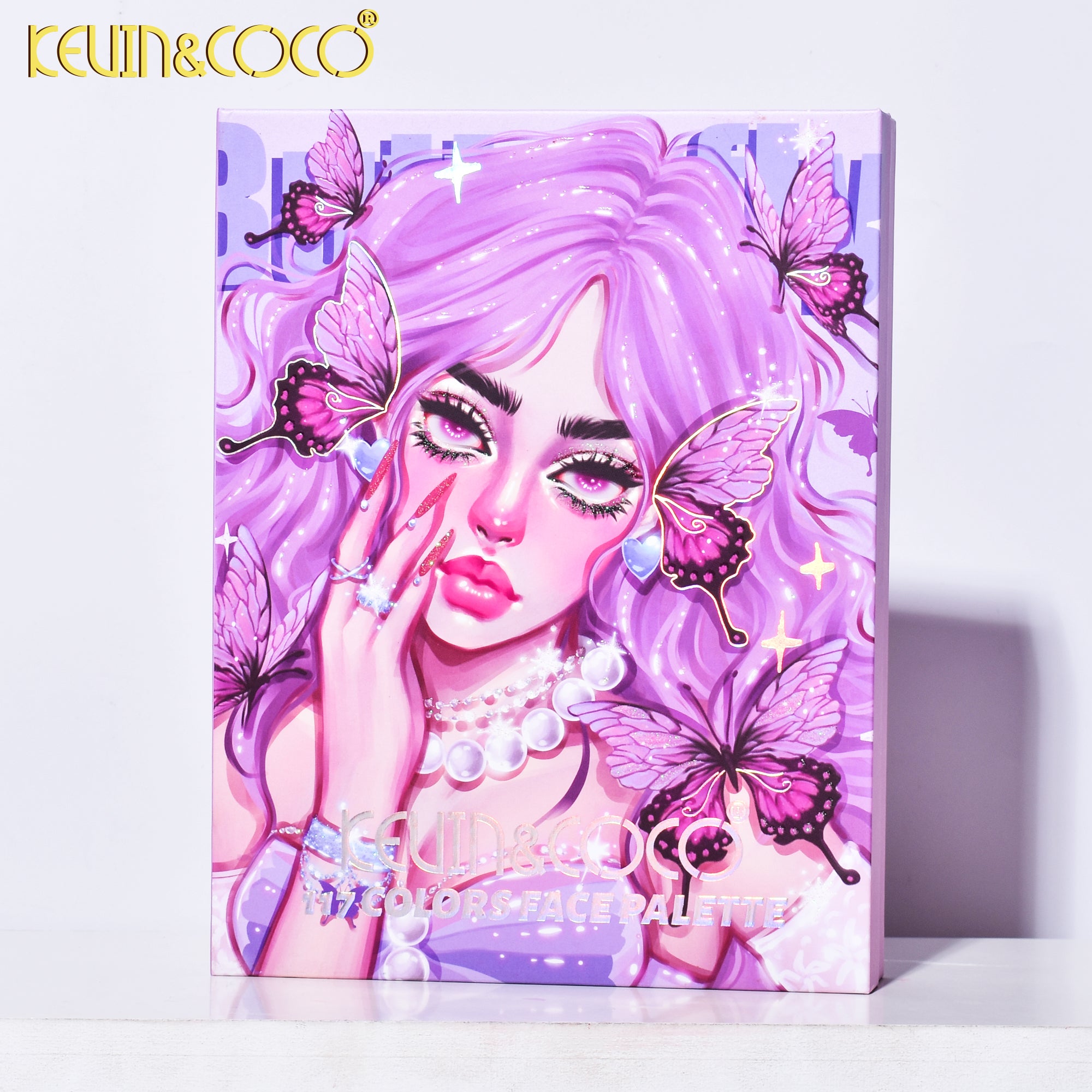 117-Color Fuchsia Radiance Eyeshadow Palette (KC244850)