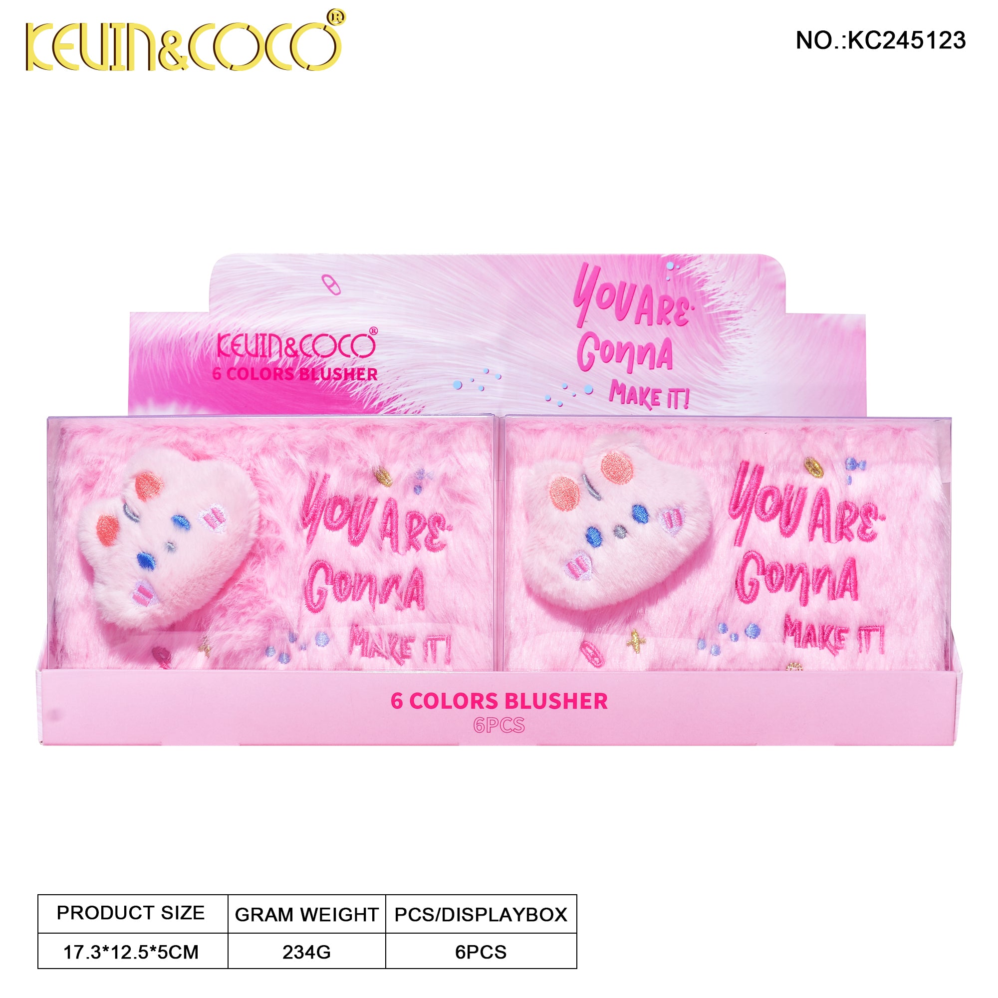 6-color Doll Rabbit Blush Palette (KC245123)