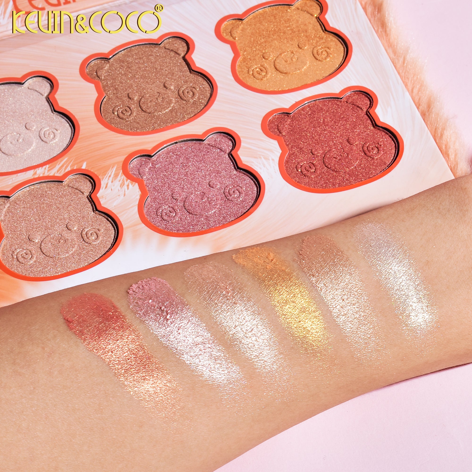 6-Color Doll Bear Glow Palette (KC245130)