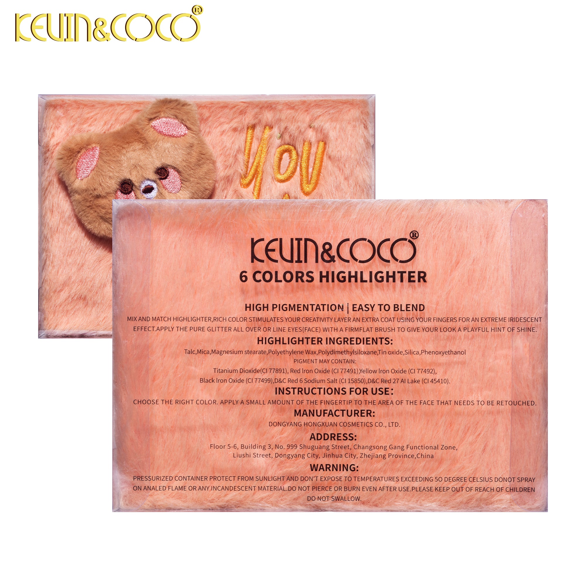 6-Color Doll Bear Glow Palette (KC245130)