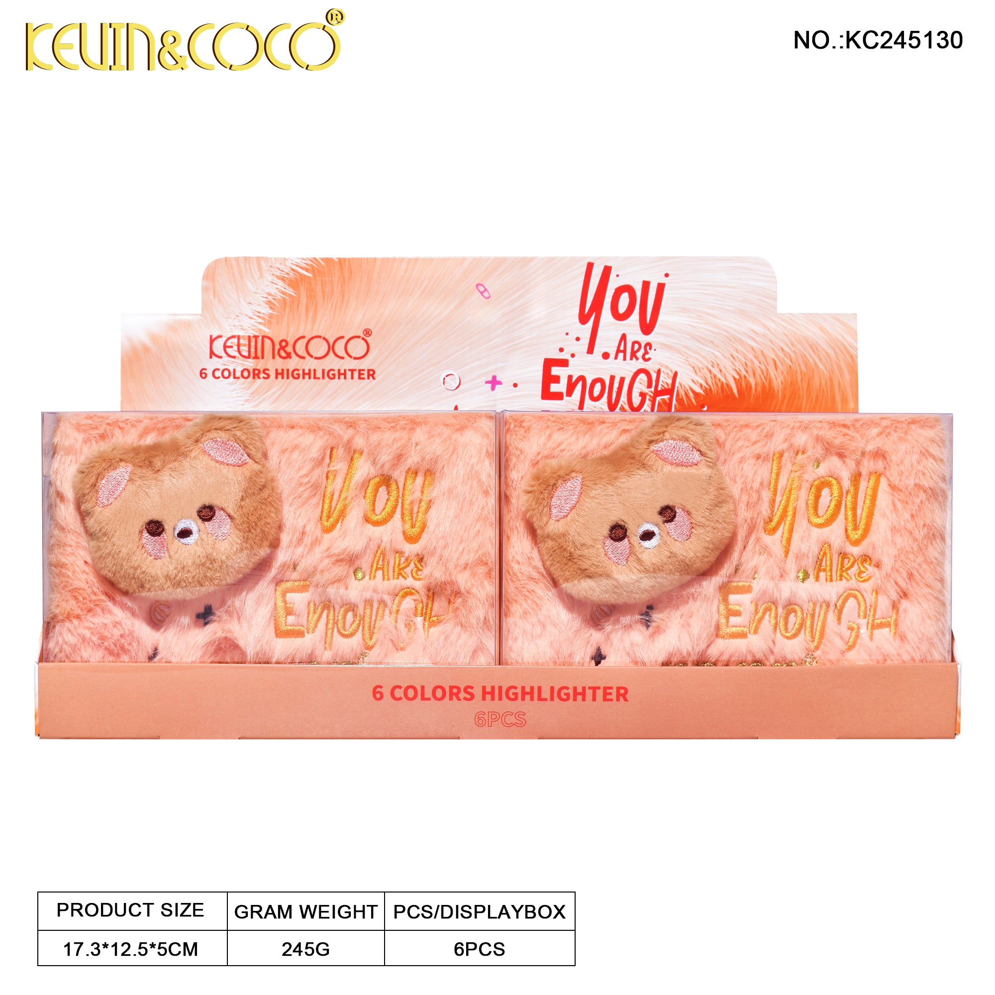 6-Color Doll Bear Glow Palette (KC245130)