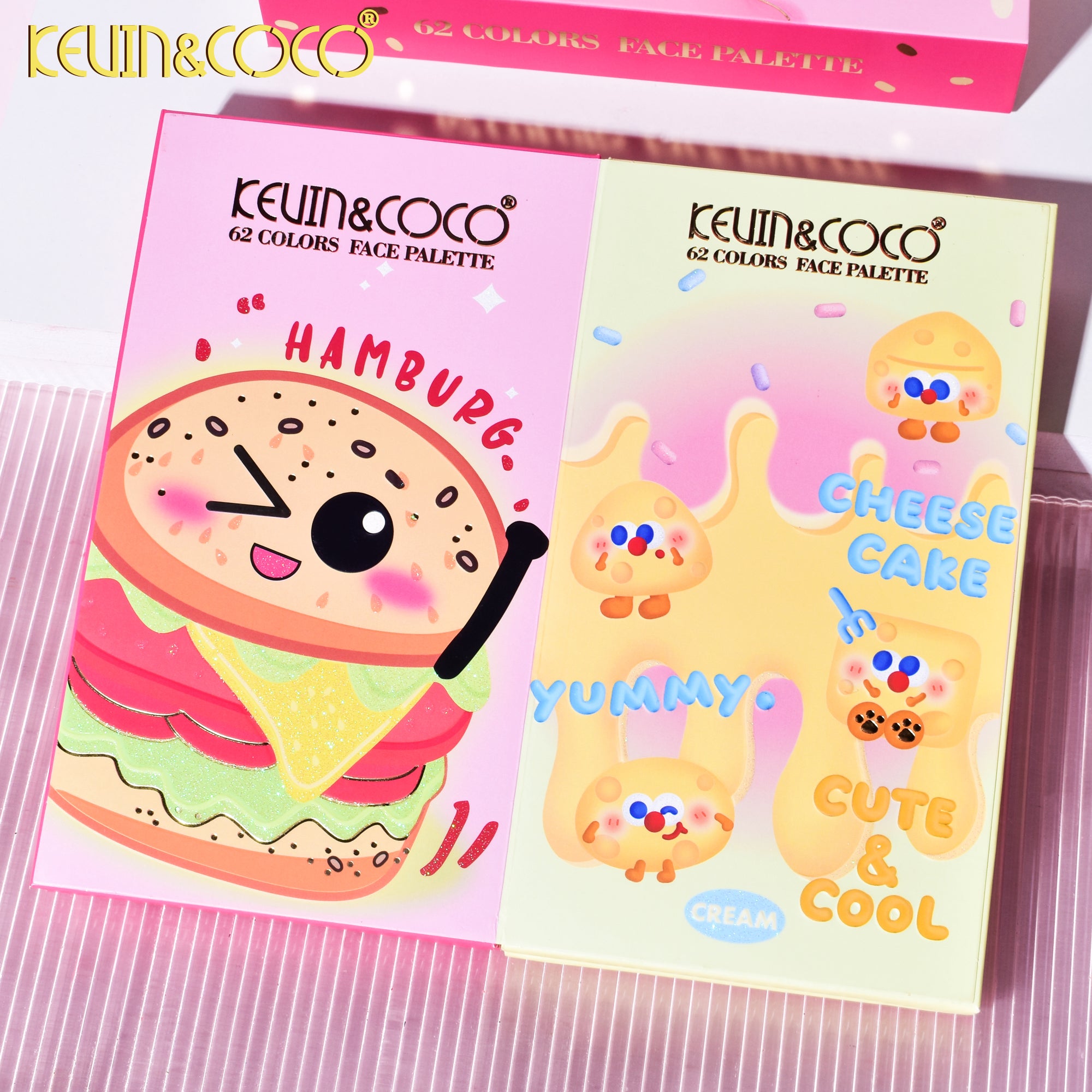 62-Color Yummy Burger Makeup Palette (KC245208)