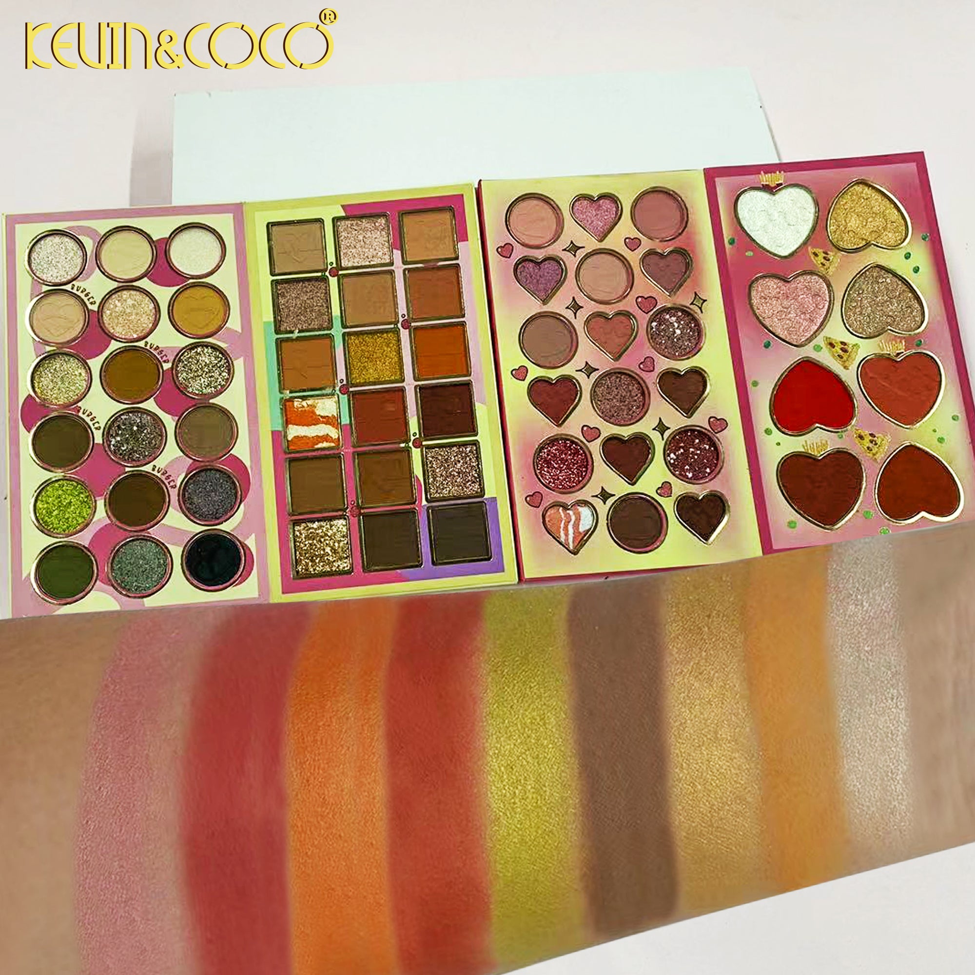 62-Color Yummy Burger Makeup Palette (KC245208)