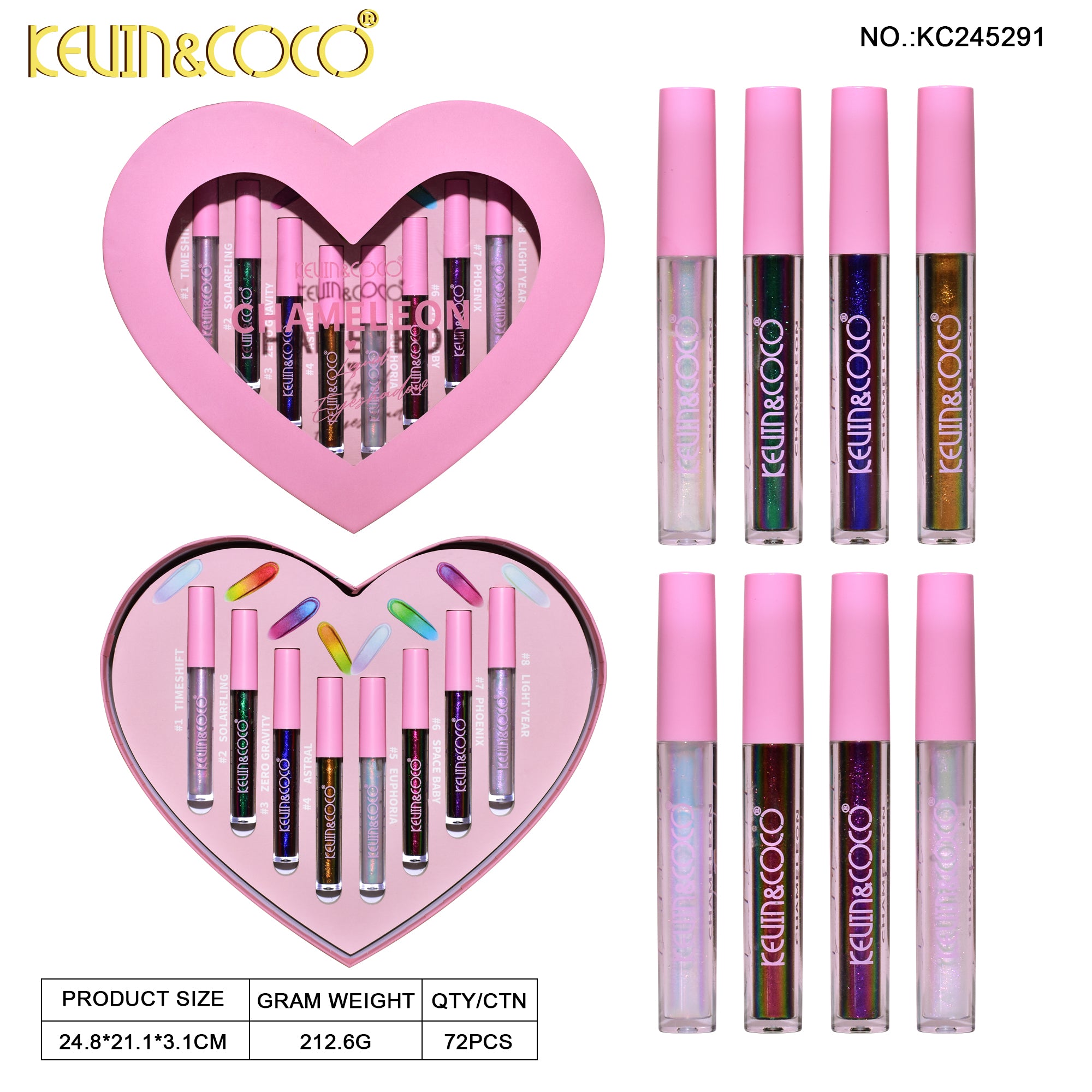 8-Color Chameleon Liquid Eyeshadow Set (KC245291)