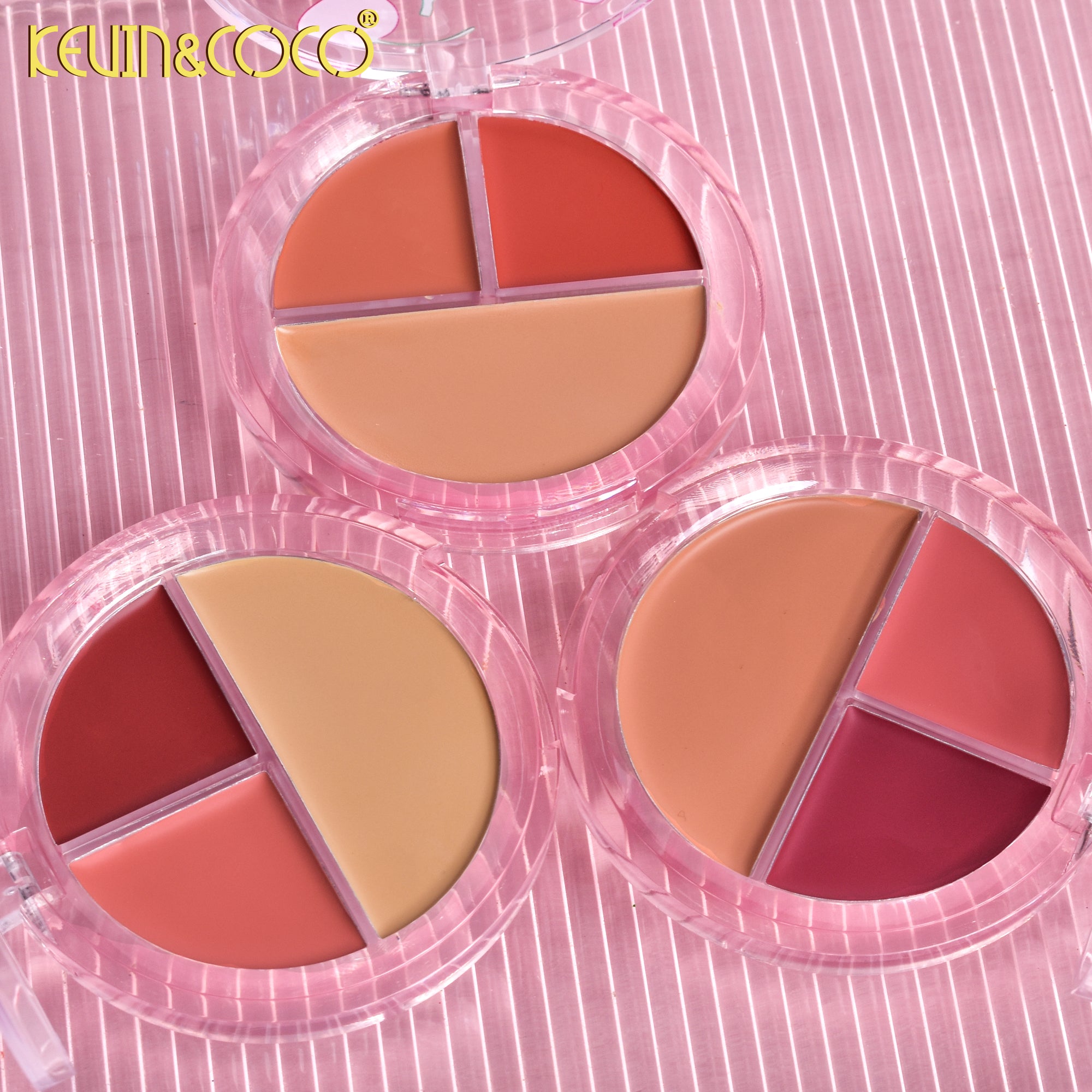 3-Color Sweet Cherry Cream Blush