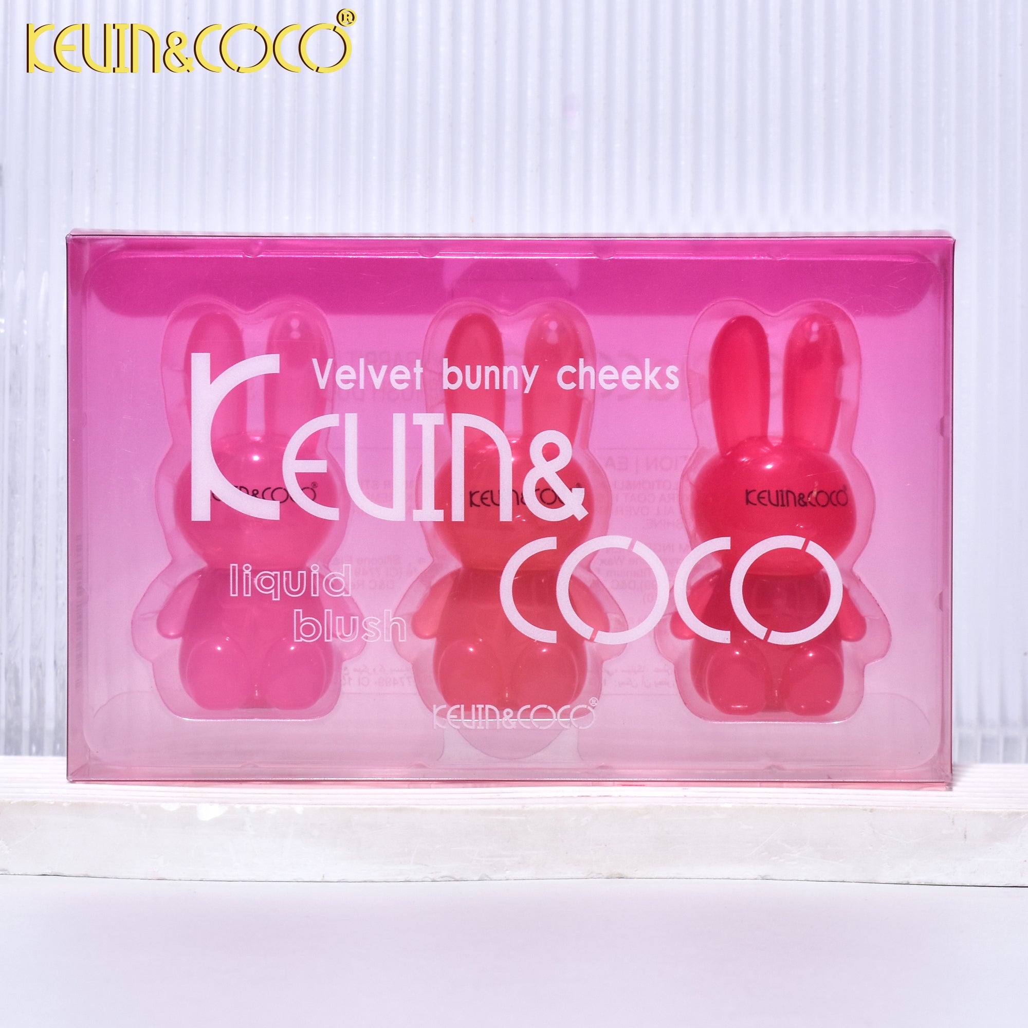 3-Color Velvet Bunny Cheeks Lip & Cheek Gloss Set (KC245543)