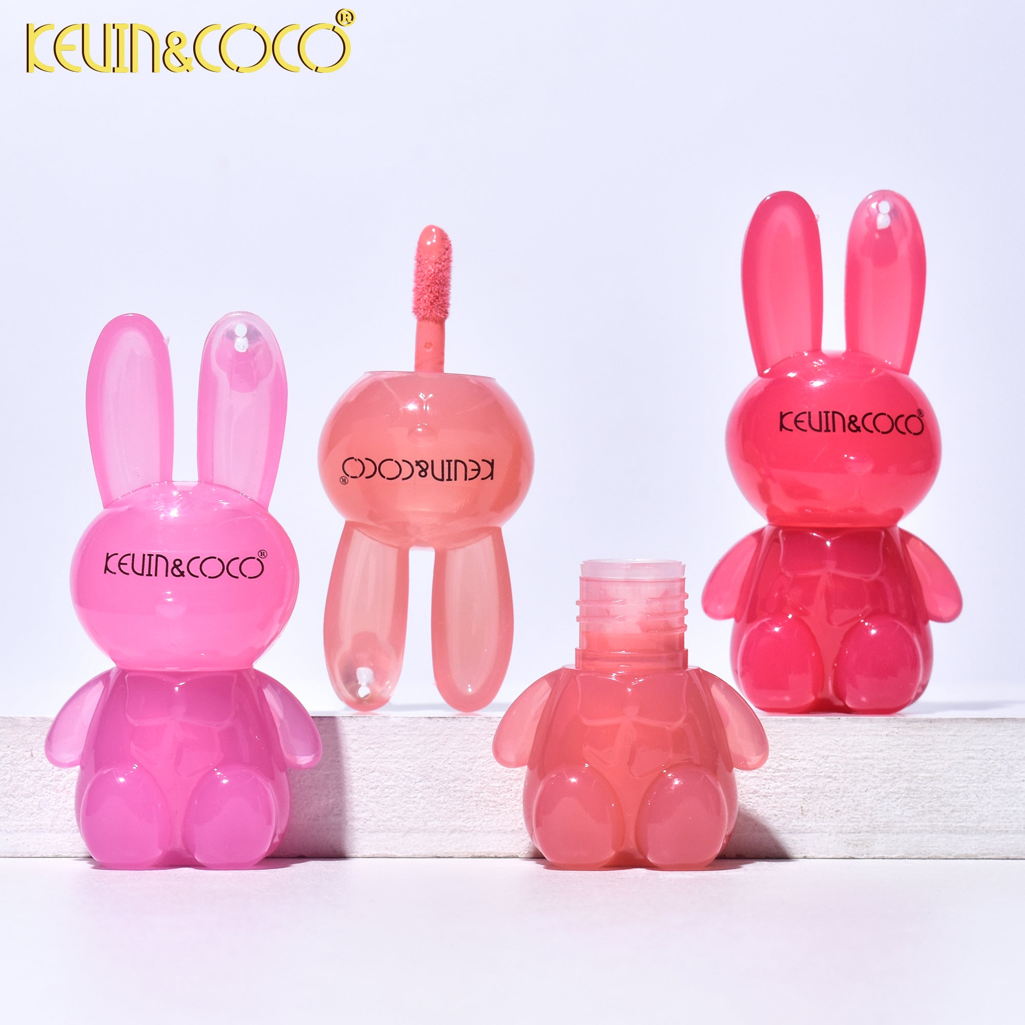 3-Color Velvet Bunny Cheeks Lip & Cheek Gloss Set (KC245543)