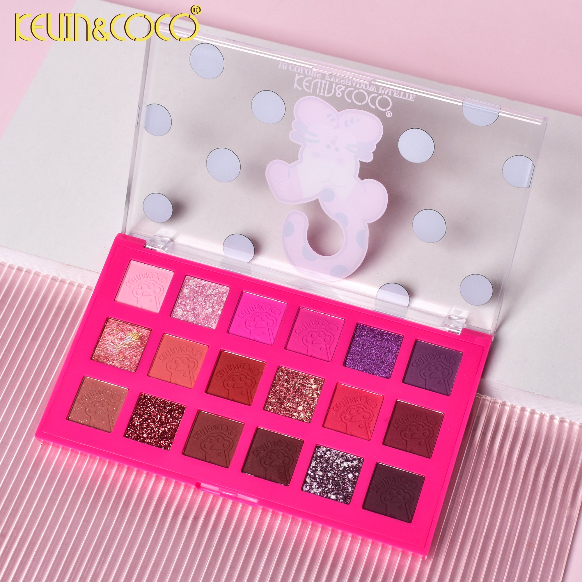 Spotty Kitty 18-Color Eyeshadow Palette (KC245499