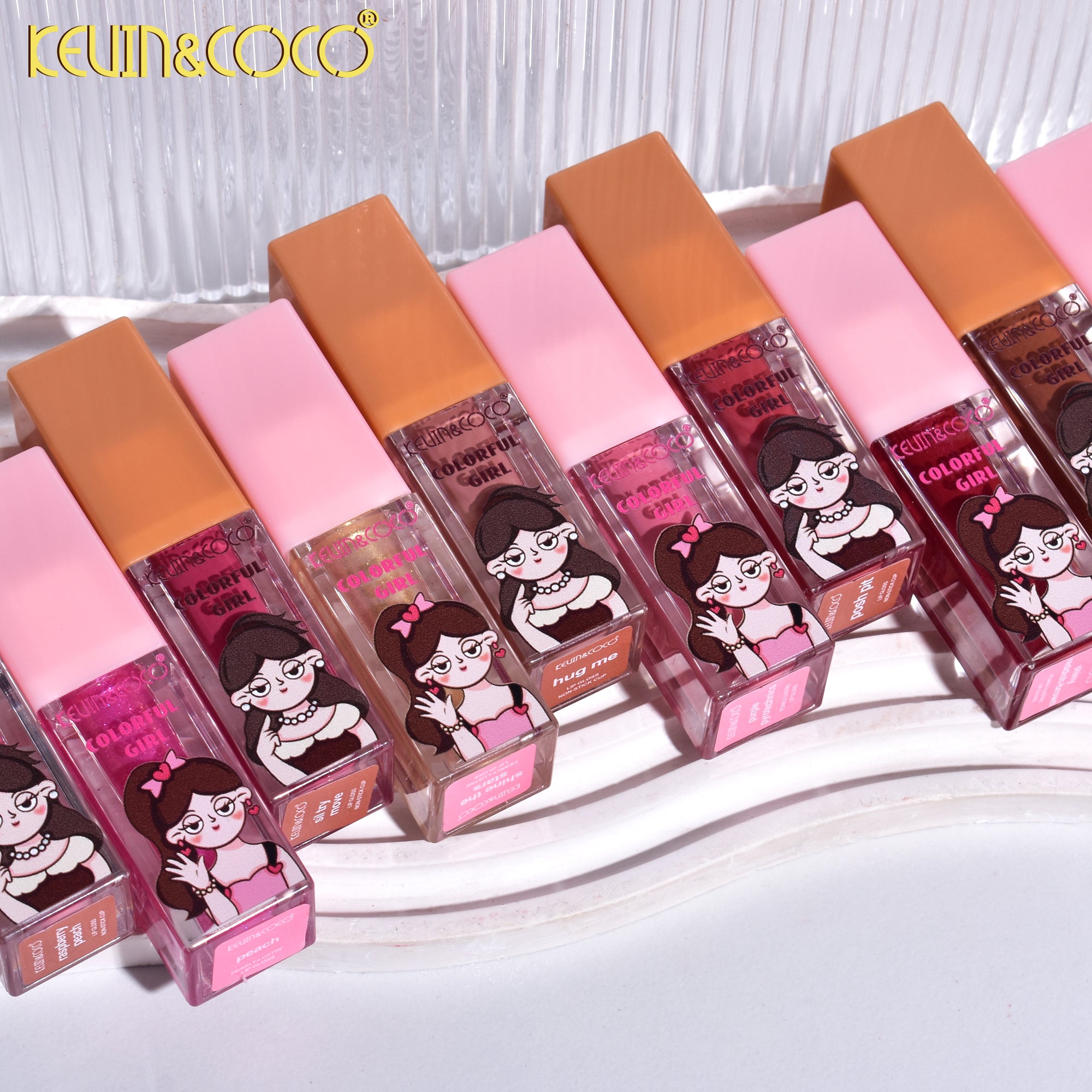 Colorful Girly Lip Gloss Set (KC246083)