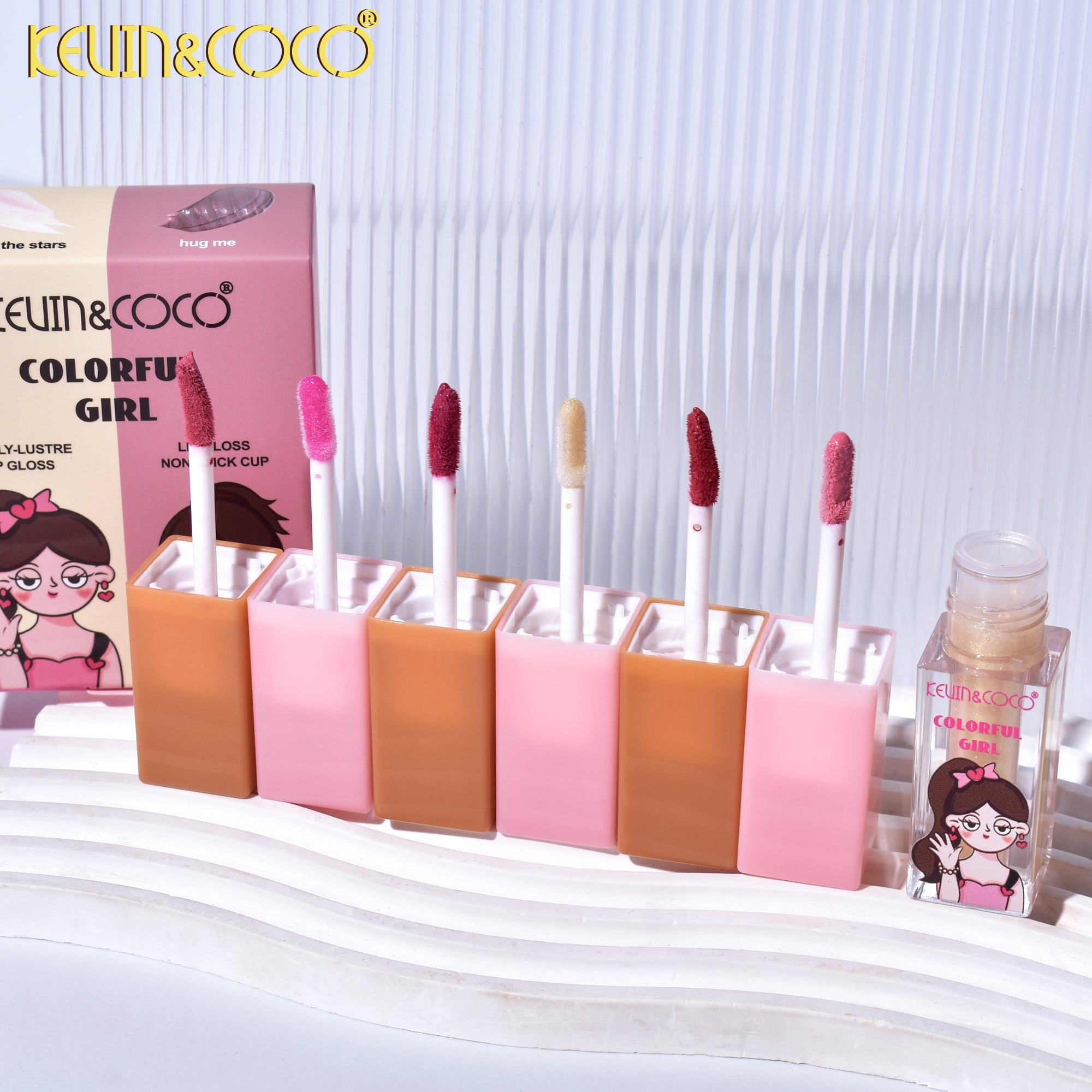 Colorful Girly Lip Gloss Set (KC246083)