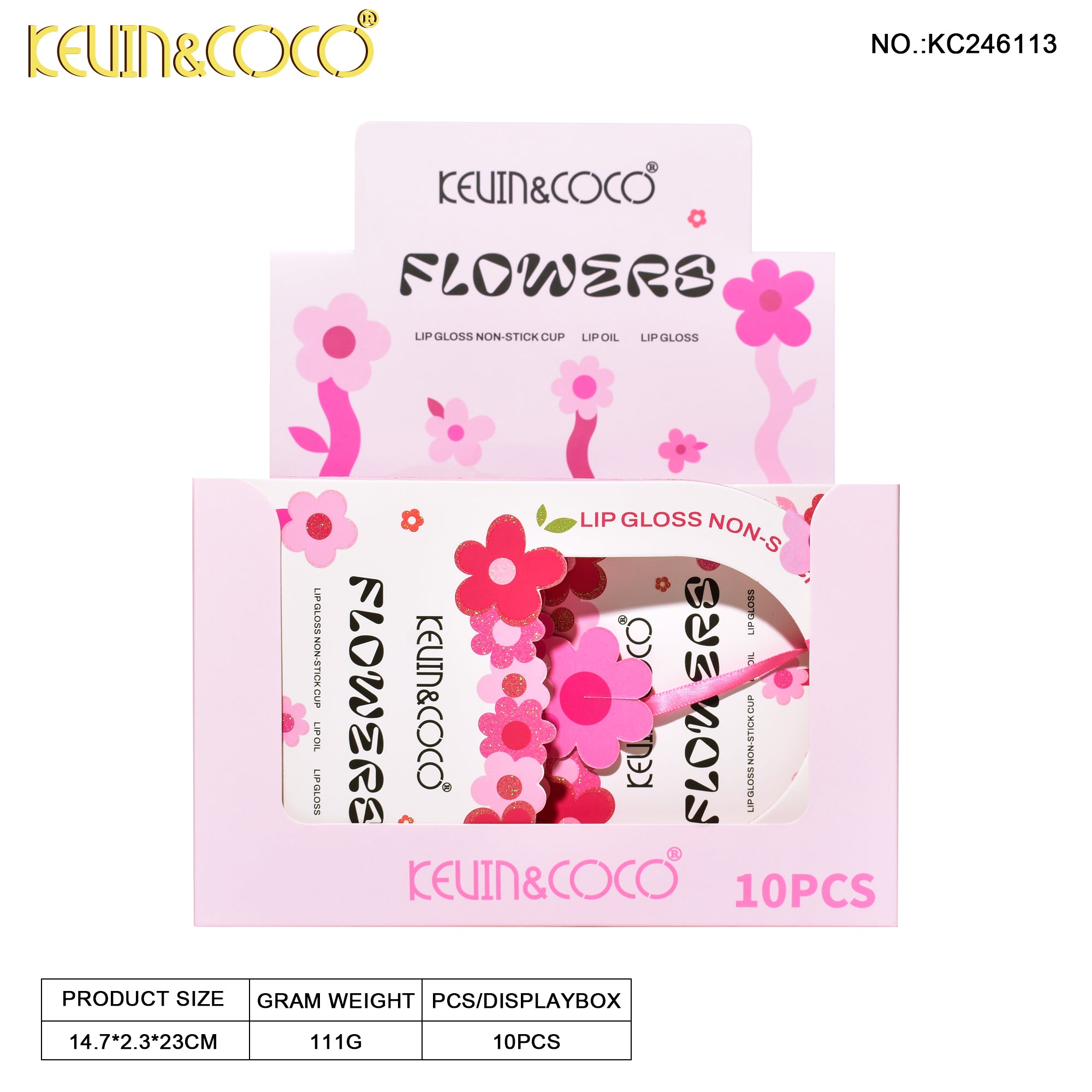 Blooming Flower Lip Gloss Set (KC246113)