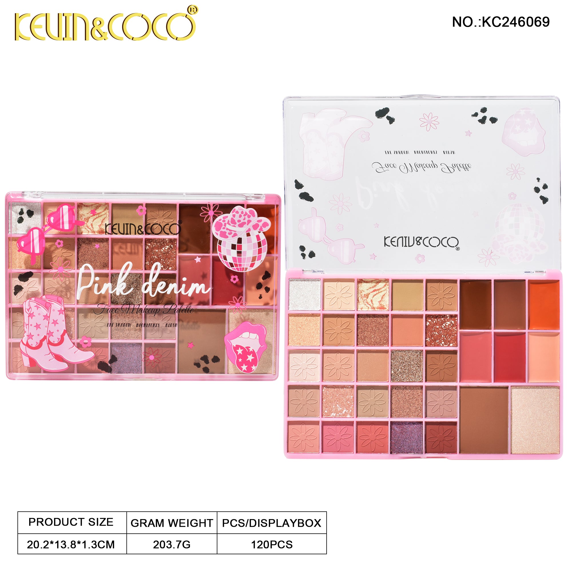 33-Color Cowgirl Chic Eyeshadow Palette (KC246069)