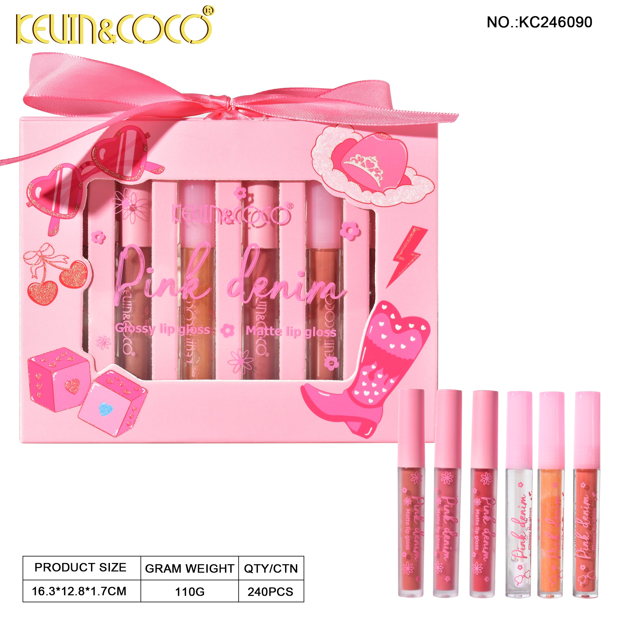 Cowgirl Chic Lip Gloss Set (KC246090)