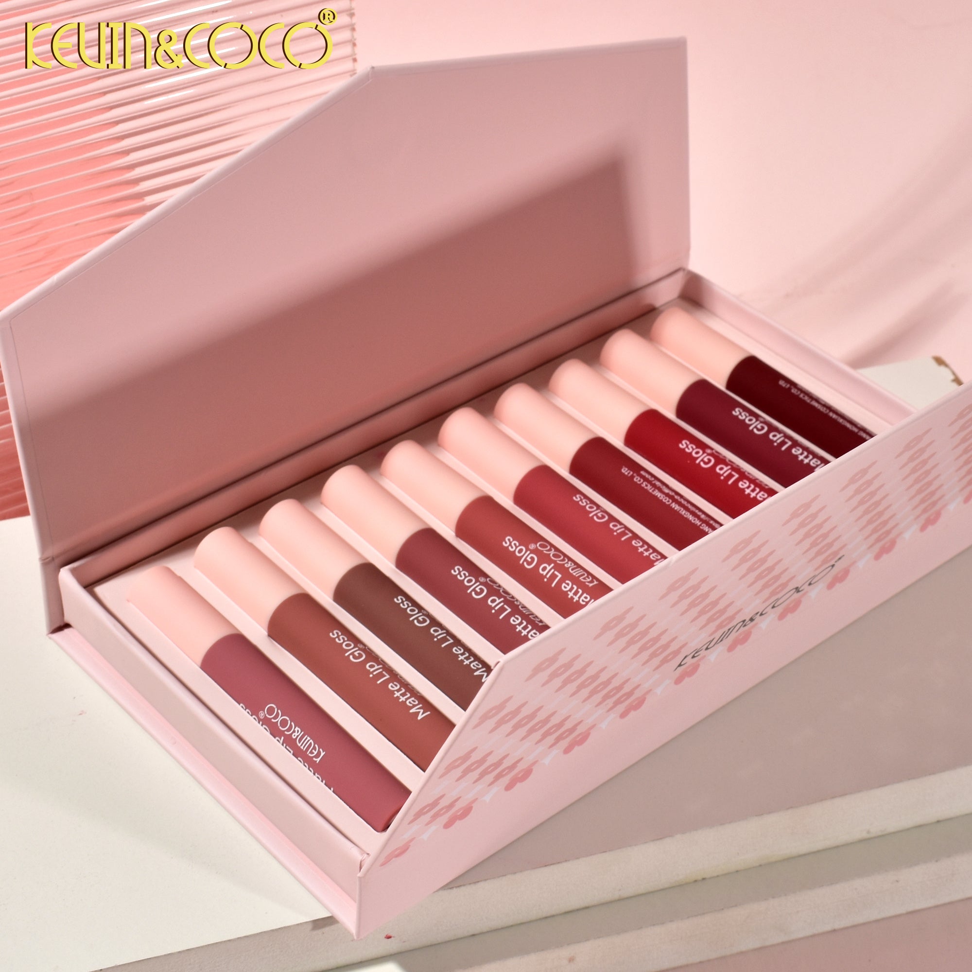 Beautiful Energy Lip Gloss Display Set - 8 PCS (KC246427) | KEVIN&COCO Beautiful Energy Lip Gloss Display Set - 8 PCS (KC246427) | KEVIN&COCO