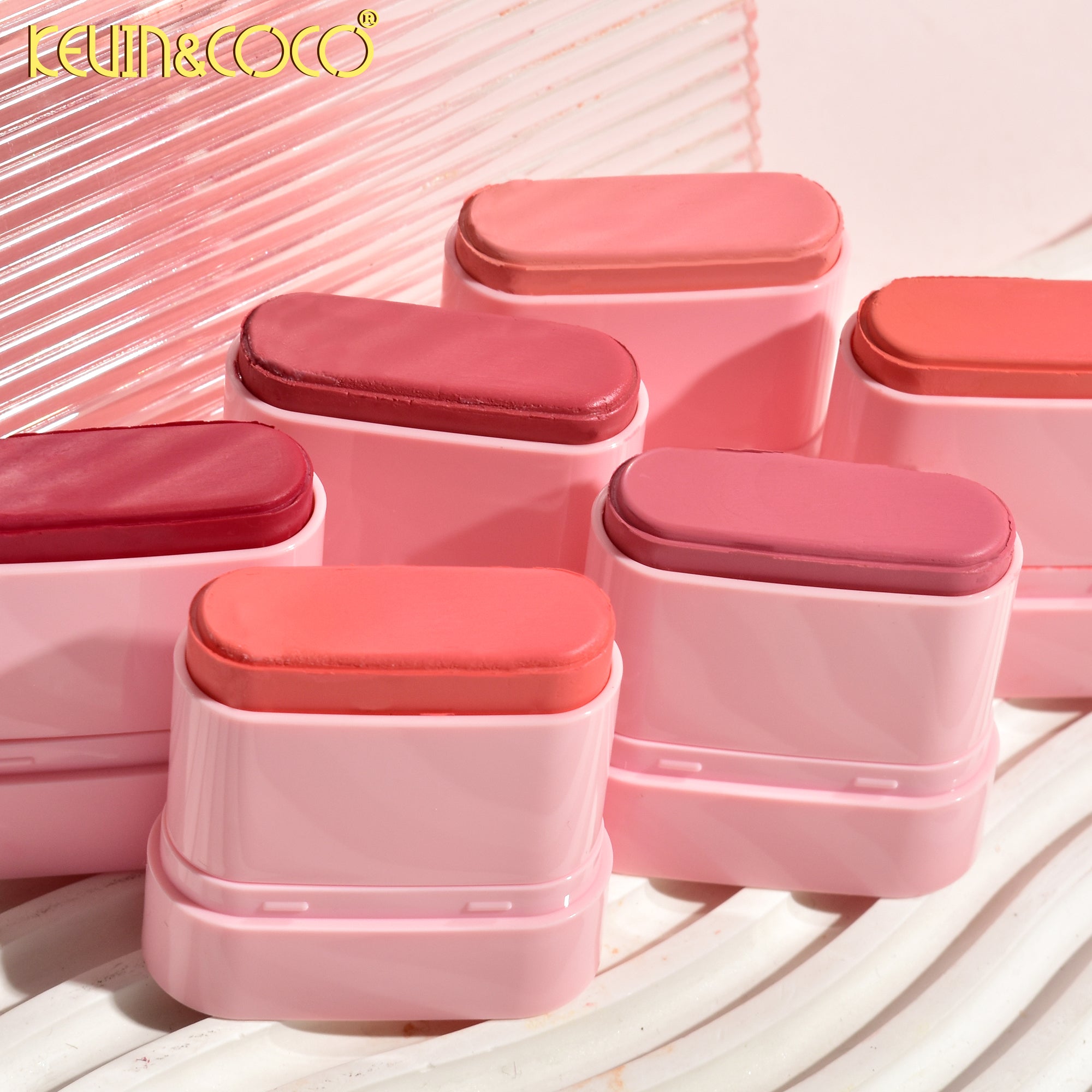 6-Color Dewy Cream Blush Stick (KC247004)