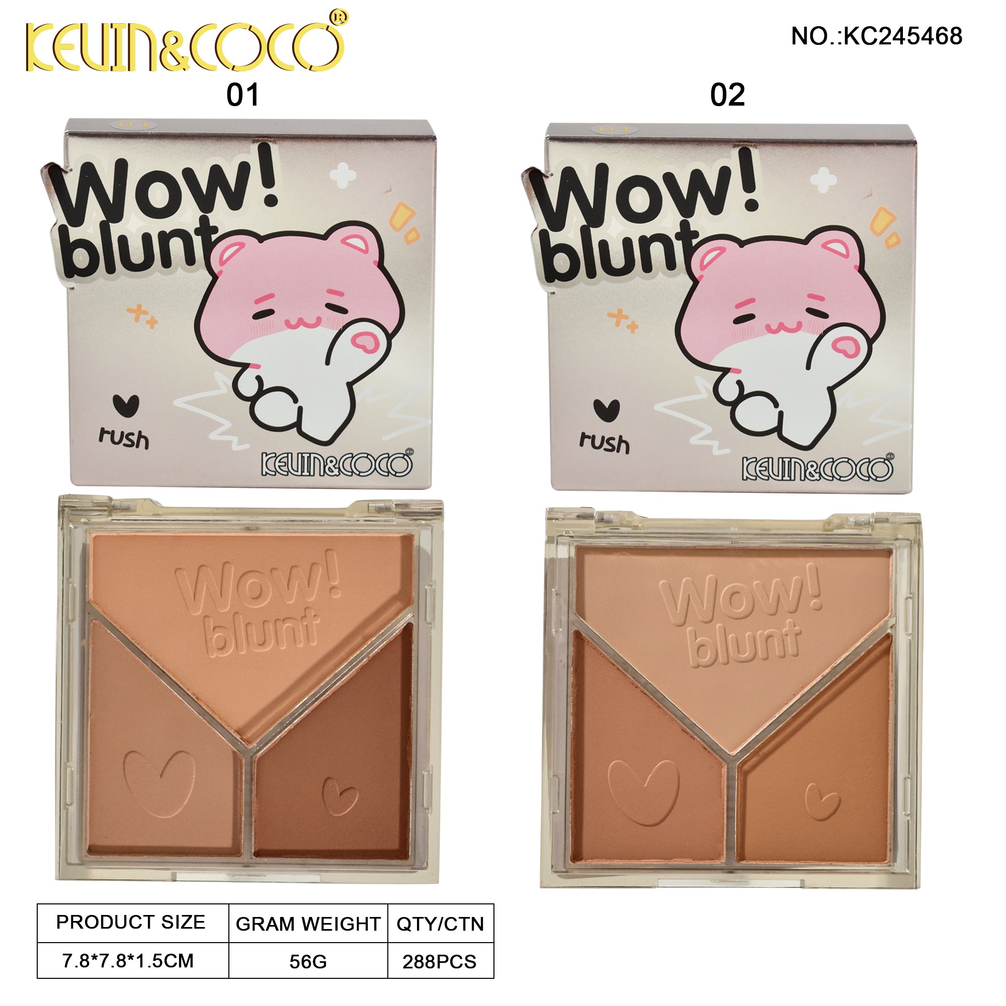 3-Color Wow Blunt Contour Palette (KC245468)