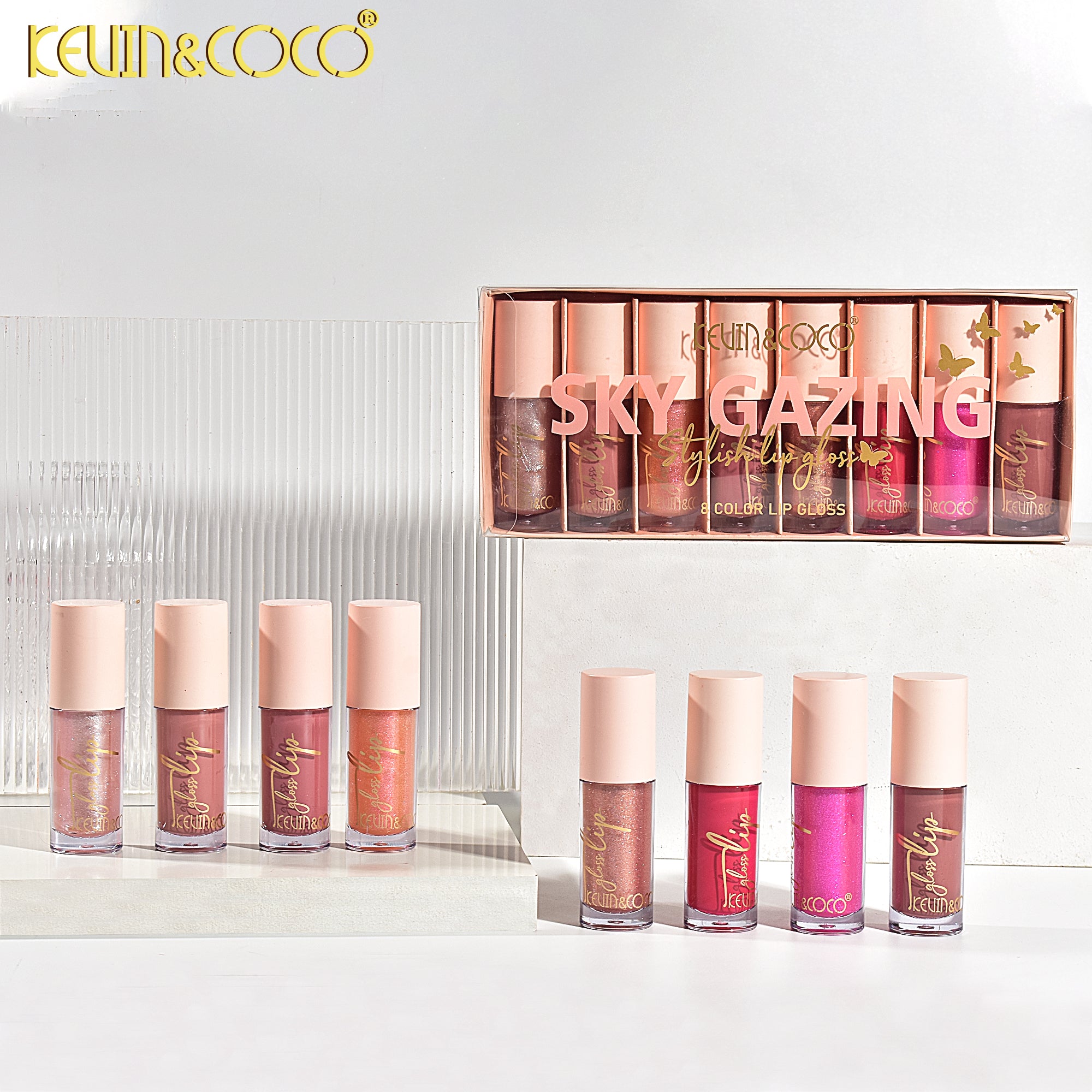 8-Color Sky Gazing Lip Gloss Set (KC246038)