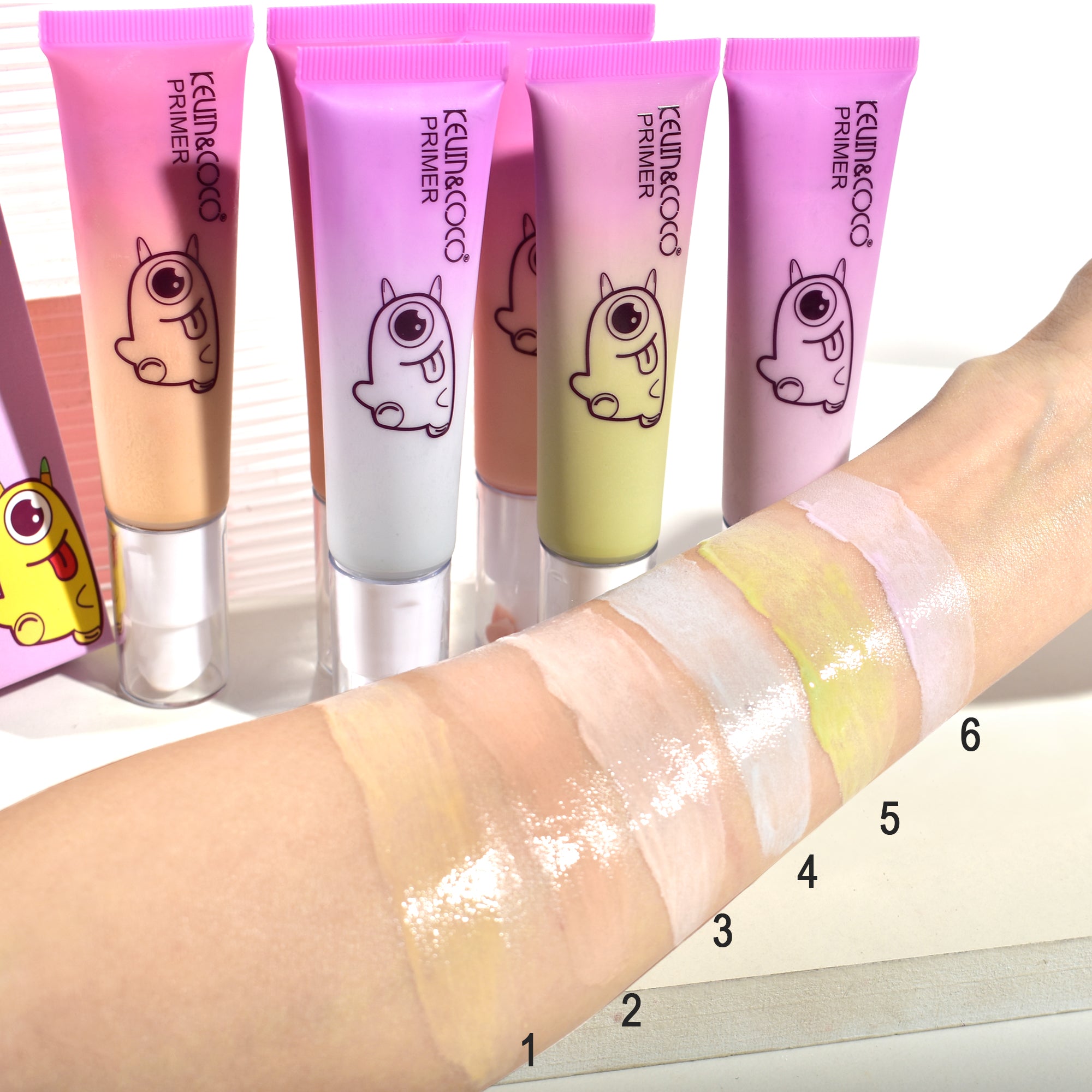 6-Color Hello Monsters Makeup Primer (KC245680)