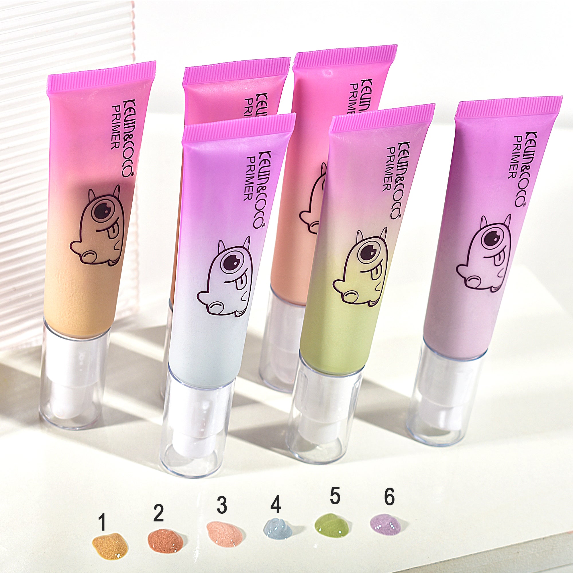 6-Color Hello Monsters Makeup Primer (KC245680)