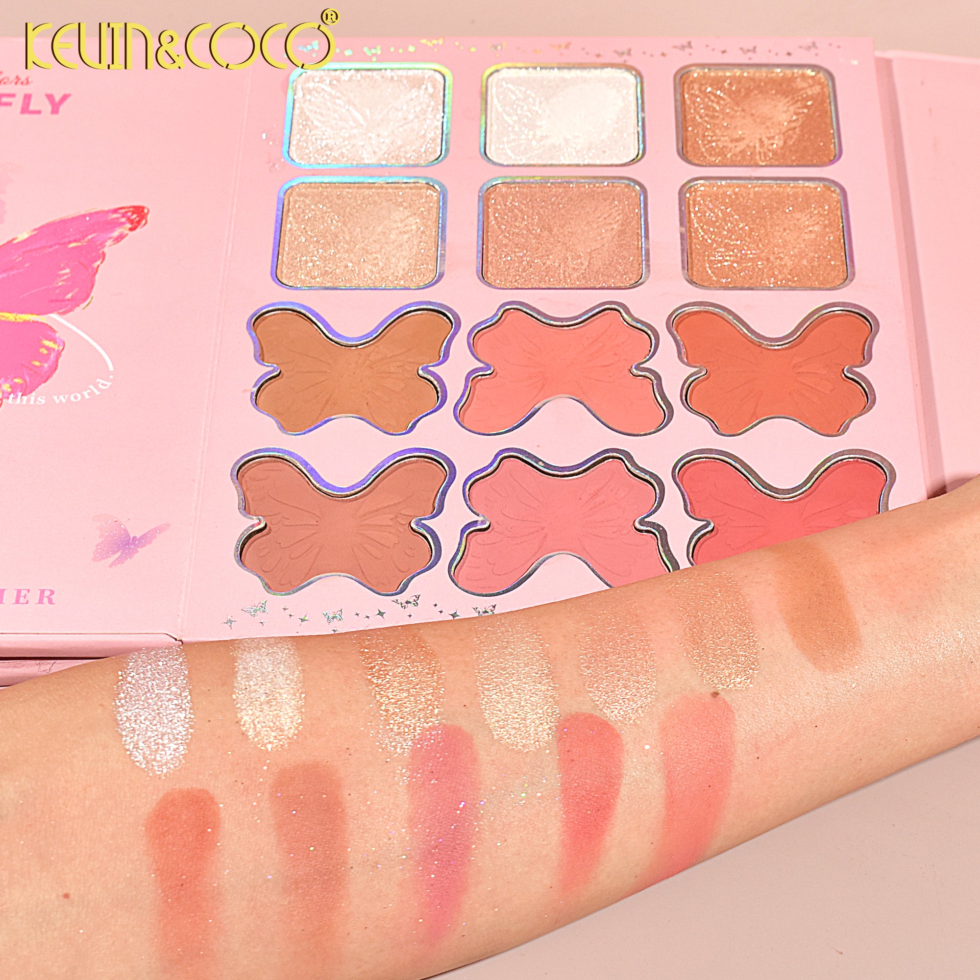 94- Color Glowy Butterfly Makeup Book Pack - 6 PCS (KC245857