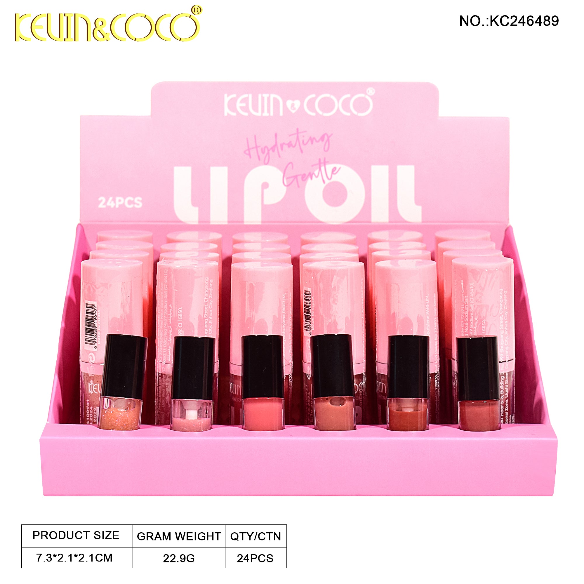 6-Color Winter Kiss Lip Oil (KC246489)