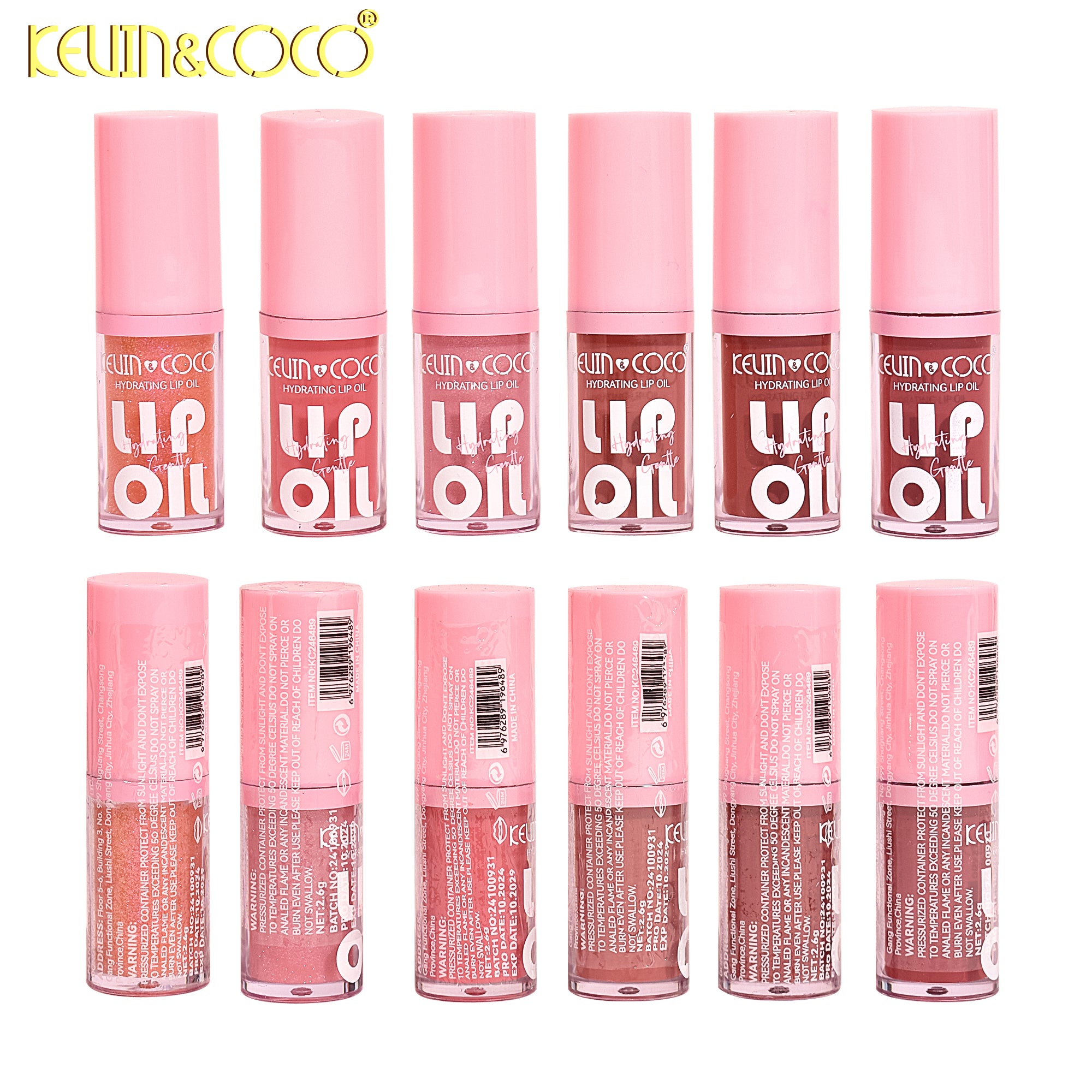 6-Color Winter Kiss Lip Oil (KC246489)