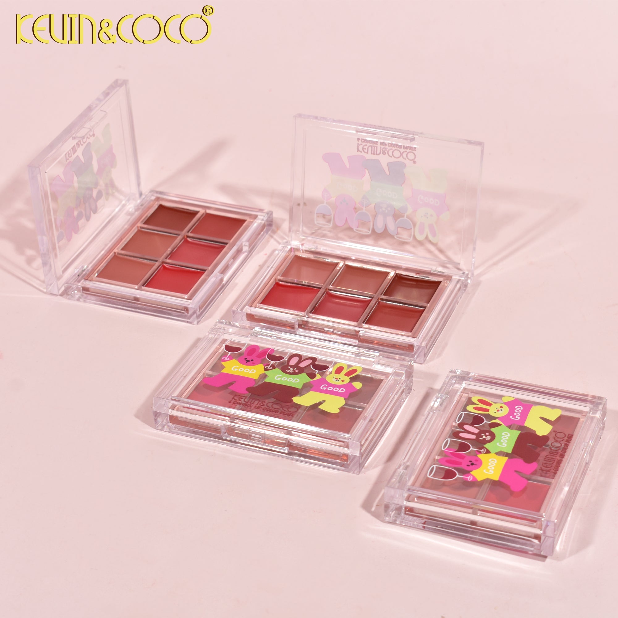 6-Color Party Bunny Lip Cream Palette (KC246328)