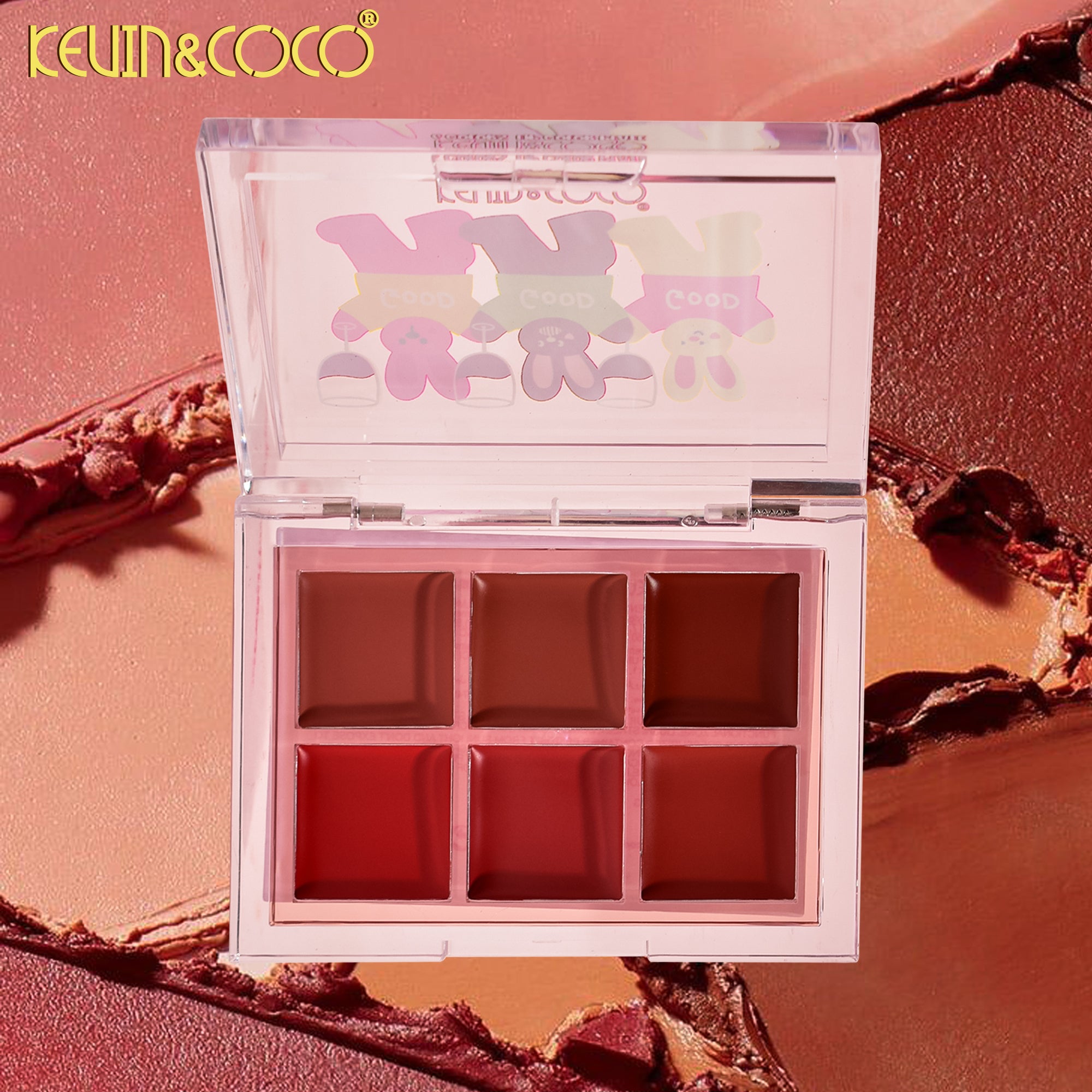 6-Color Party Bunny Lip Cream Palette (KC246328)