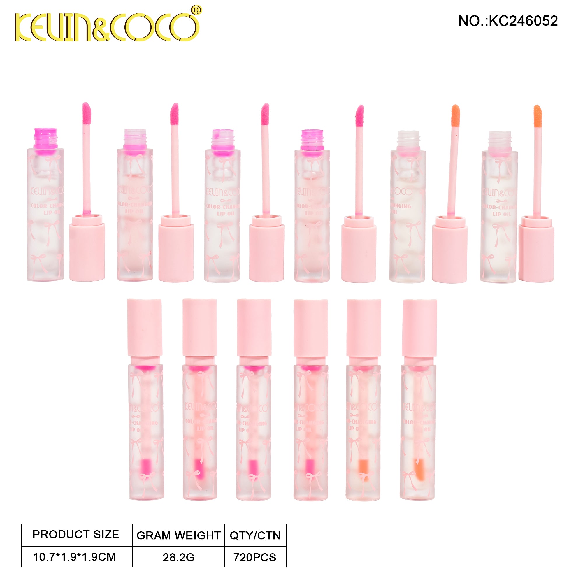 6-Color Bowtiful Color-Changing Lip Oil (KC246052)