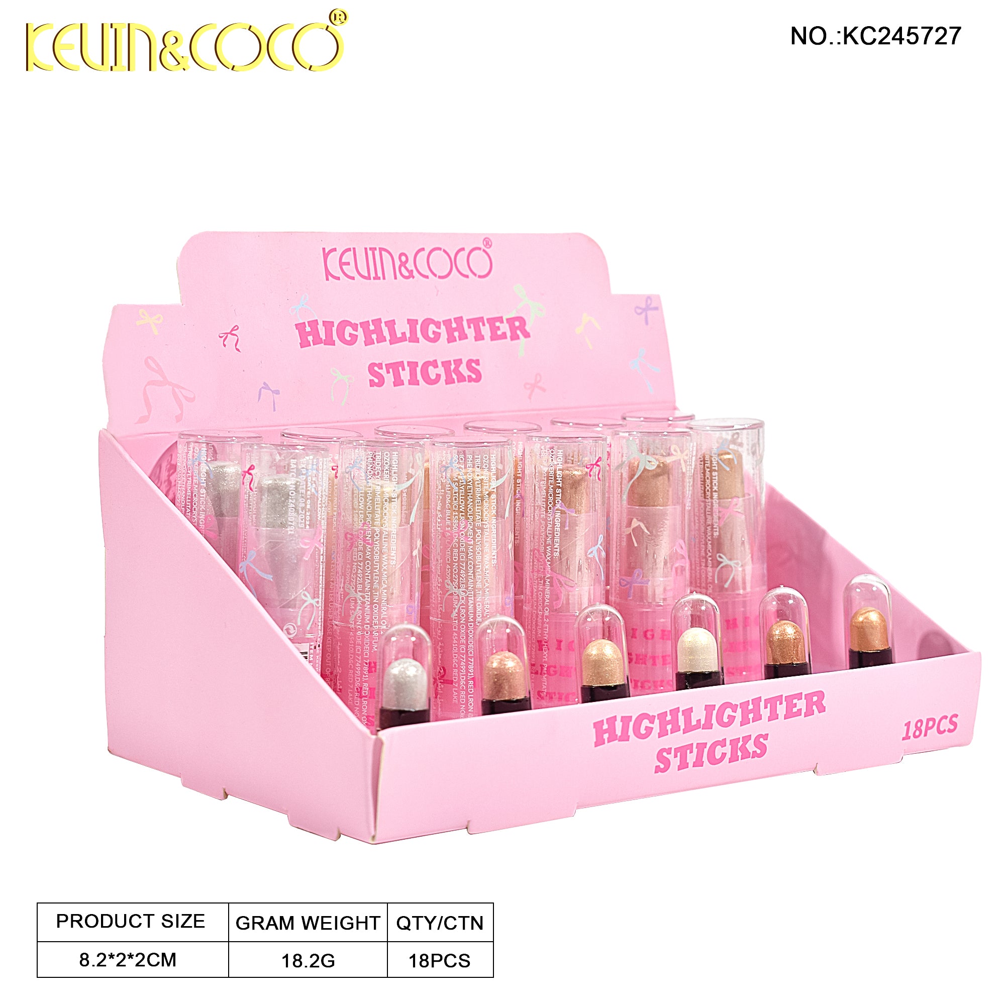 6-Color Bowtiful Highlighter Stick (KC245727)