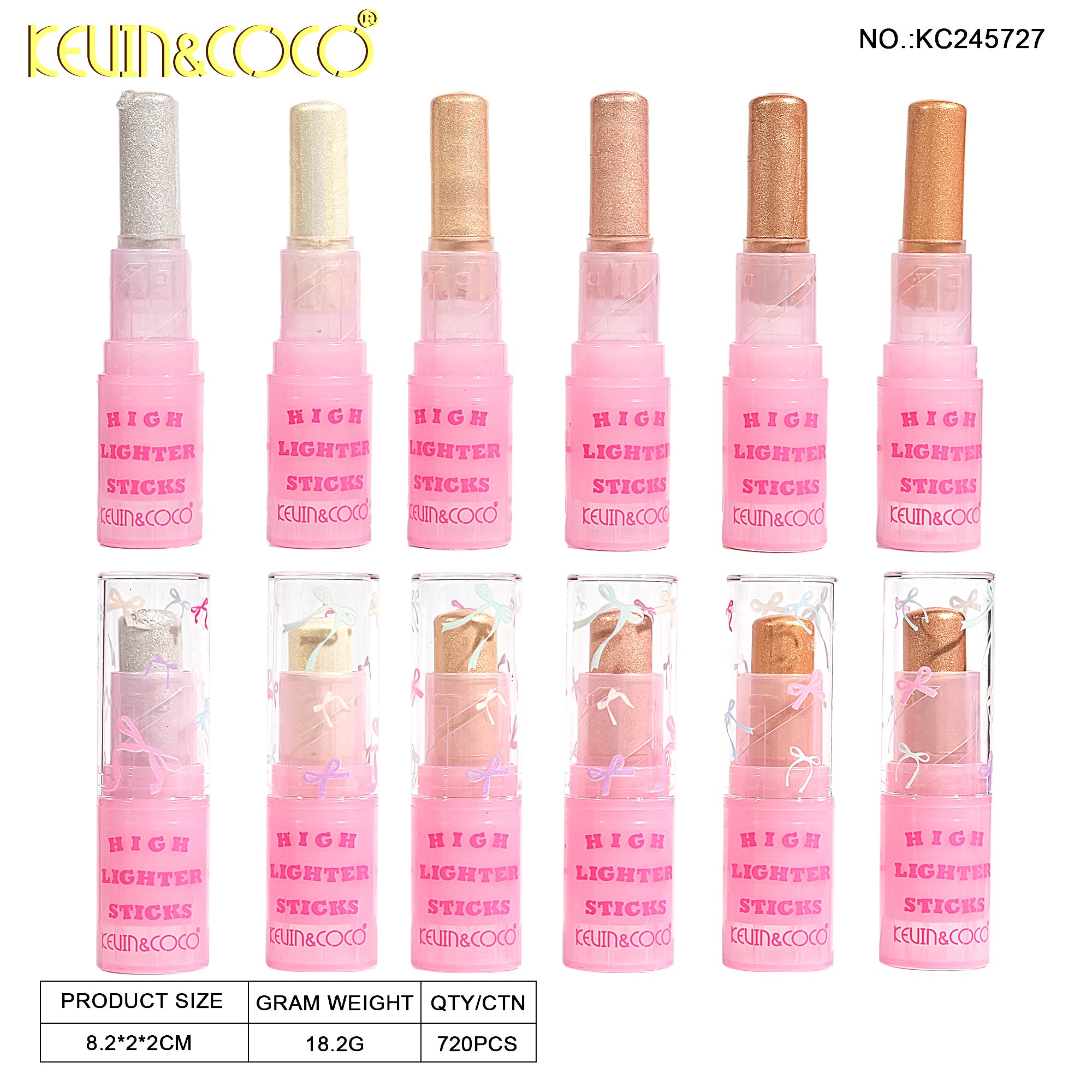 6-Color Bowtiful Highlighter Stick (KC245727)