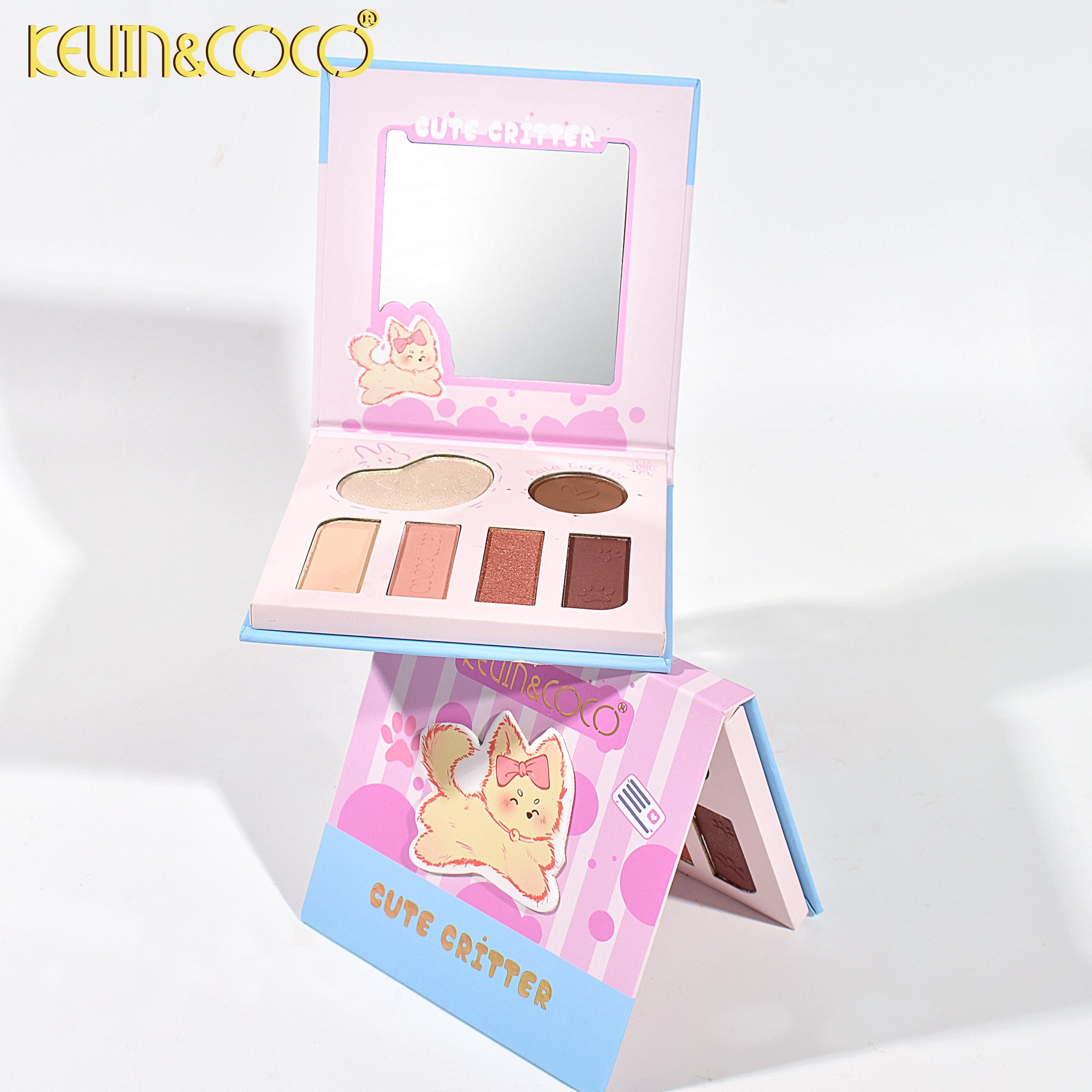 6-Color Cute Critter Eyeshadow Palette - Blue(KC246212)