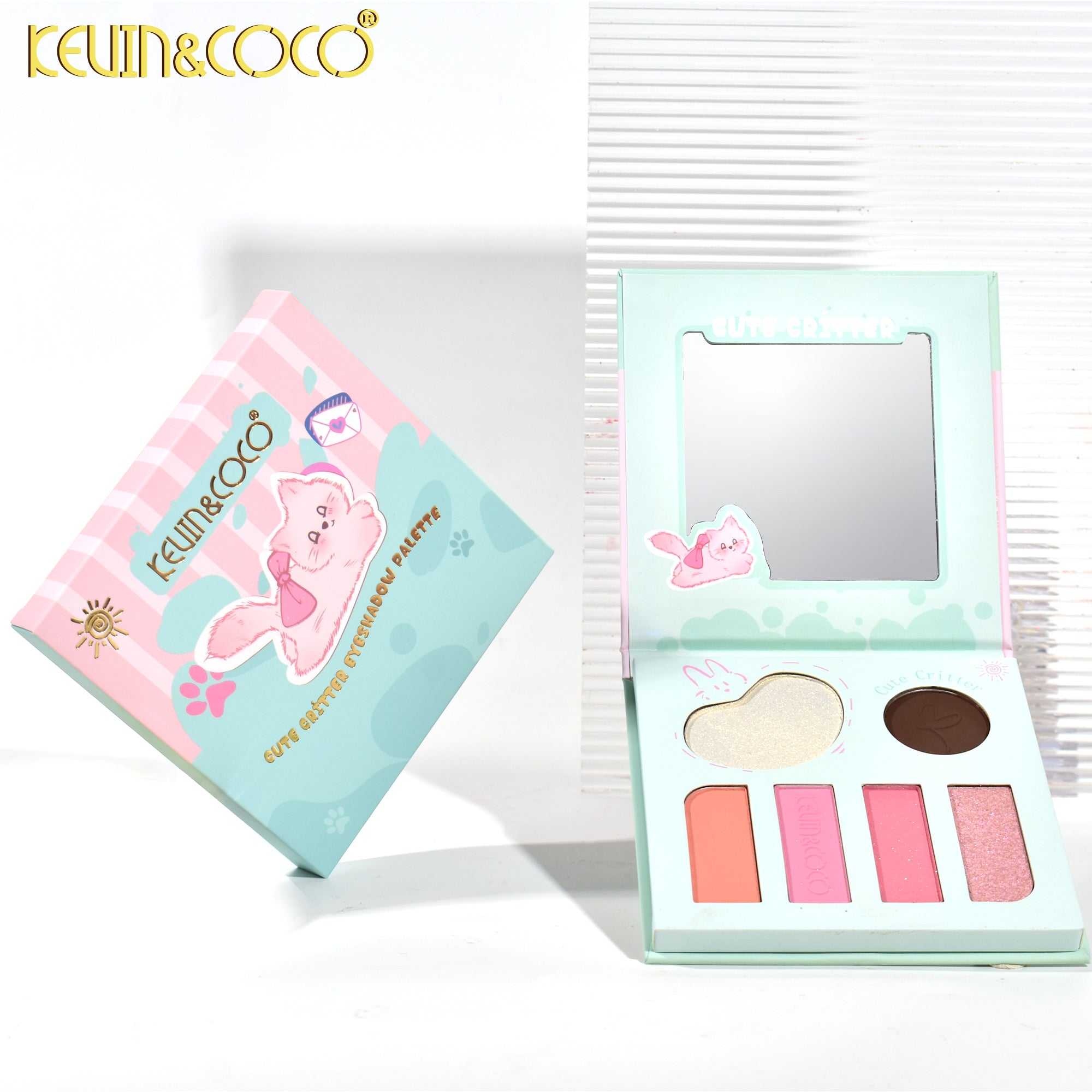 Cute Critter Eyeshadow Palette: Green Display Set - 12 PCS( KC247271)