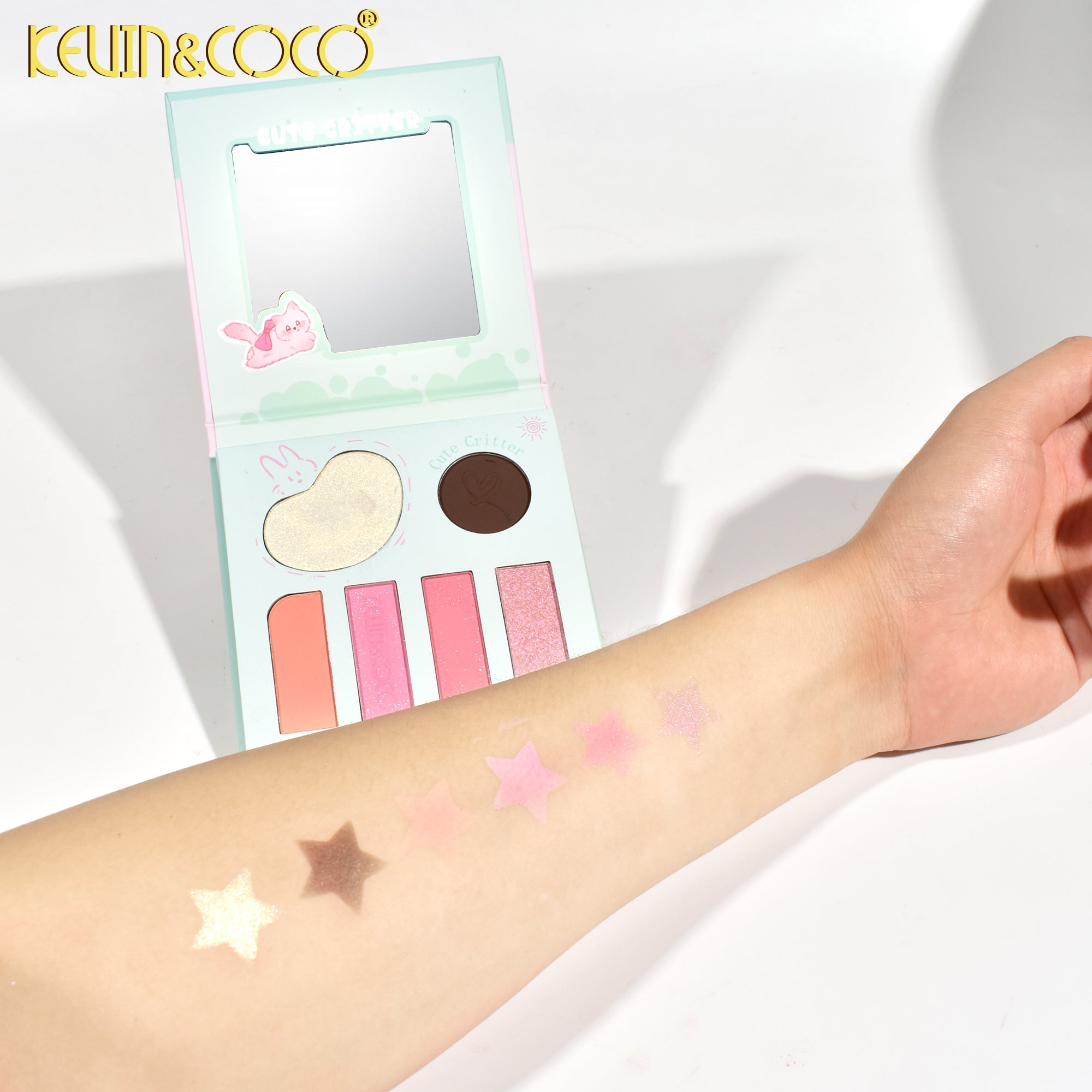 Cute Critter Eyeshadow Palette: Green Display Set - 12 PCS( KC247271)